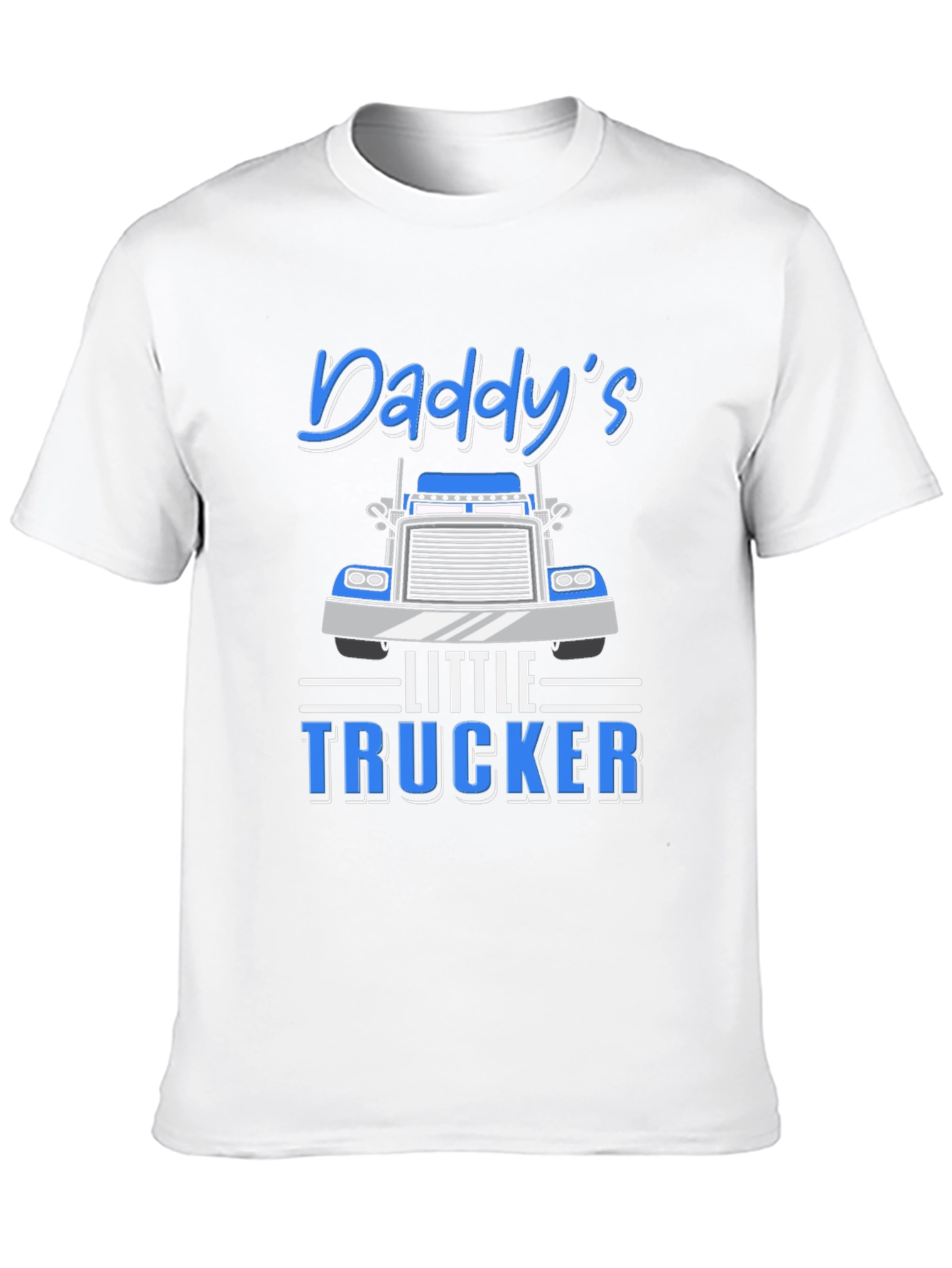 Daddys Little Trucker Black Graphic T-Shirt