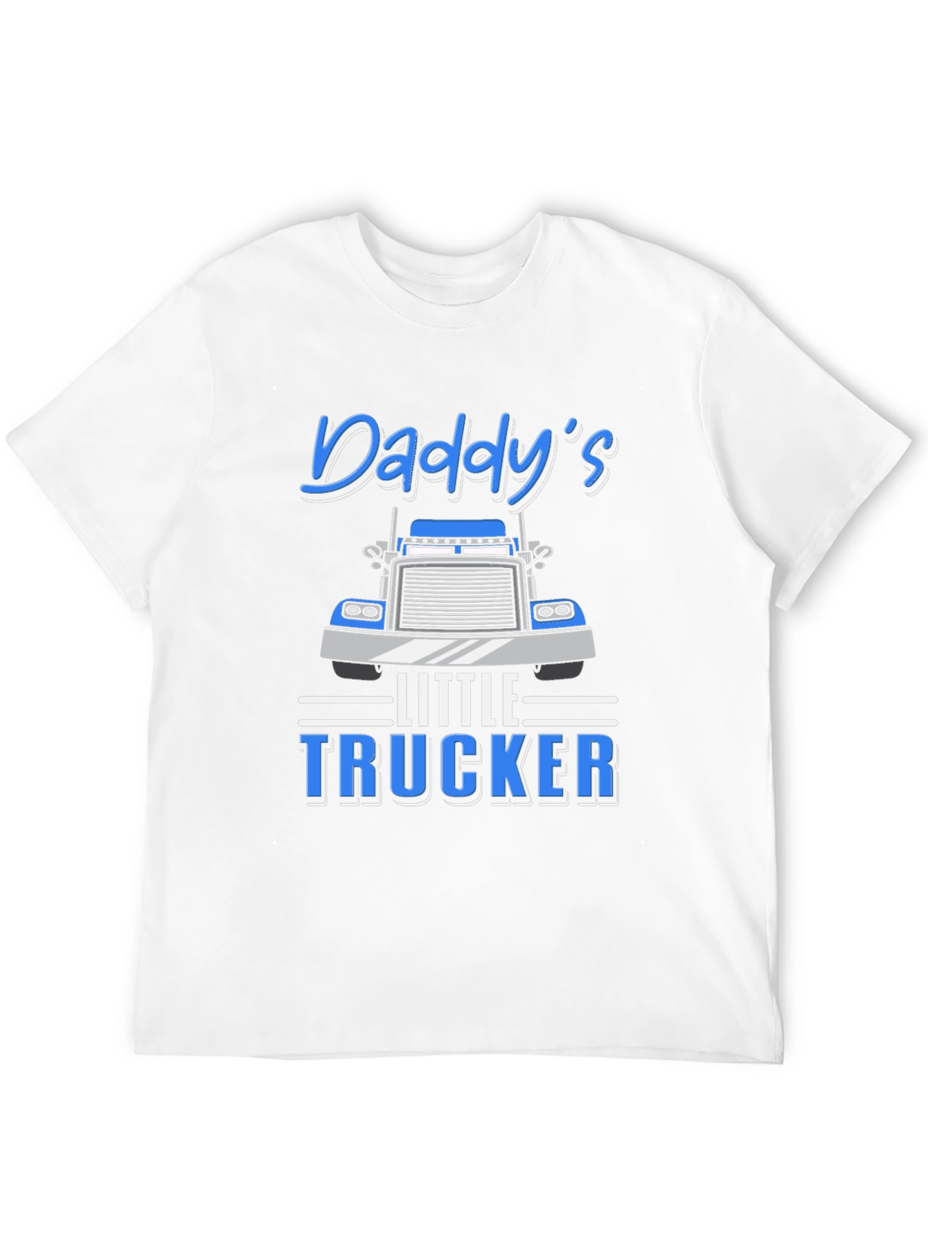 Daddys Little Trucker Black Graphic T-Shirt