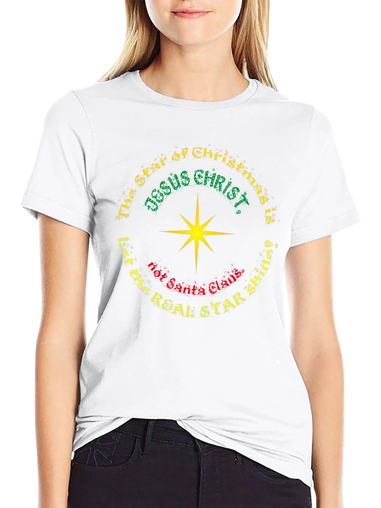 Jesus Christ Real Star Christmas T-Shirt