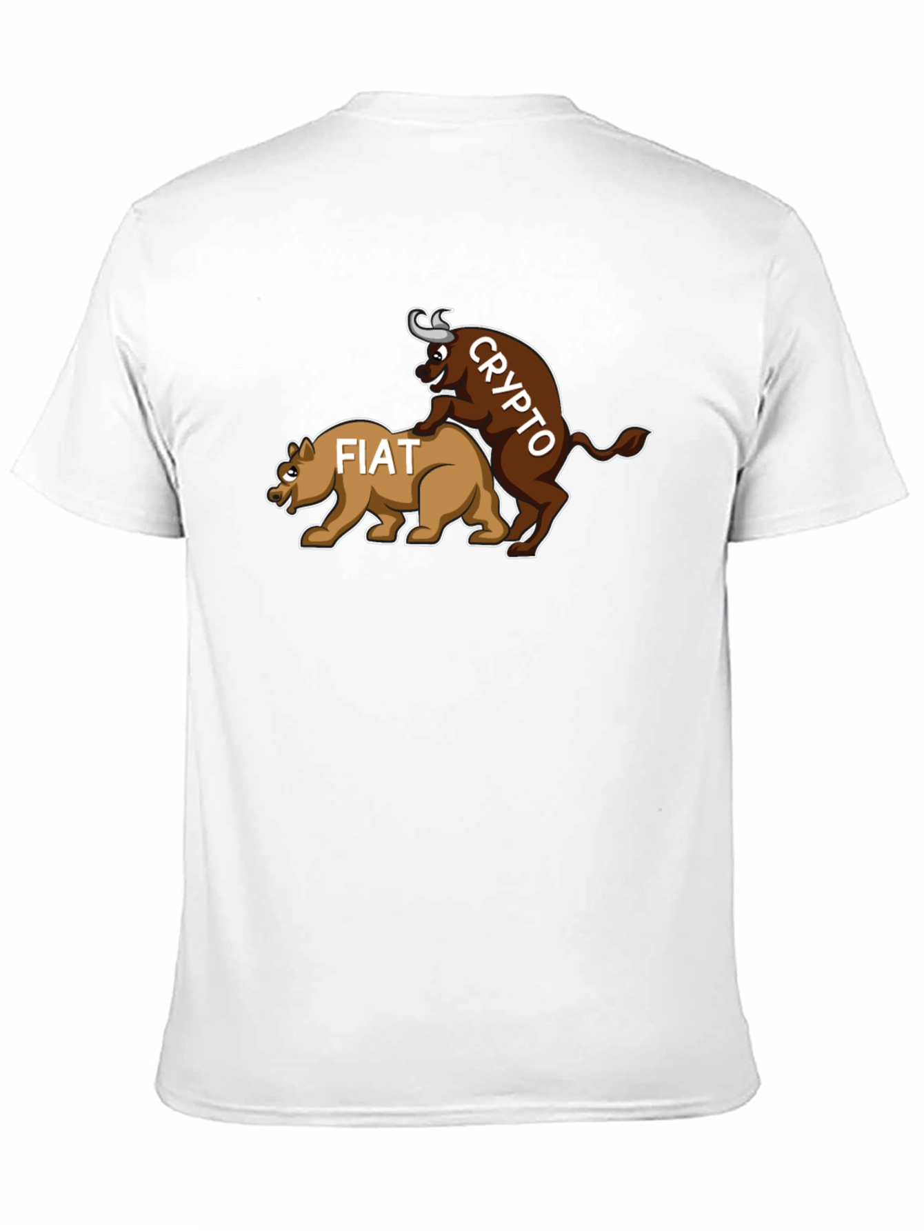 Crypto Bull vs. Fiat Bear T-Shirt - Black