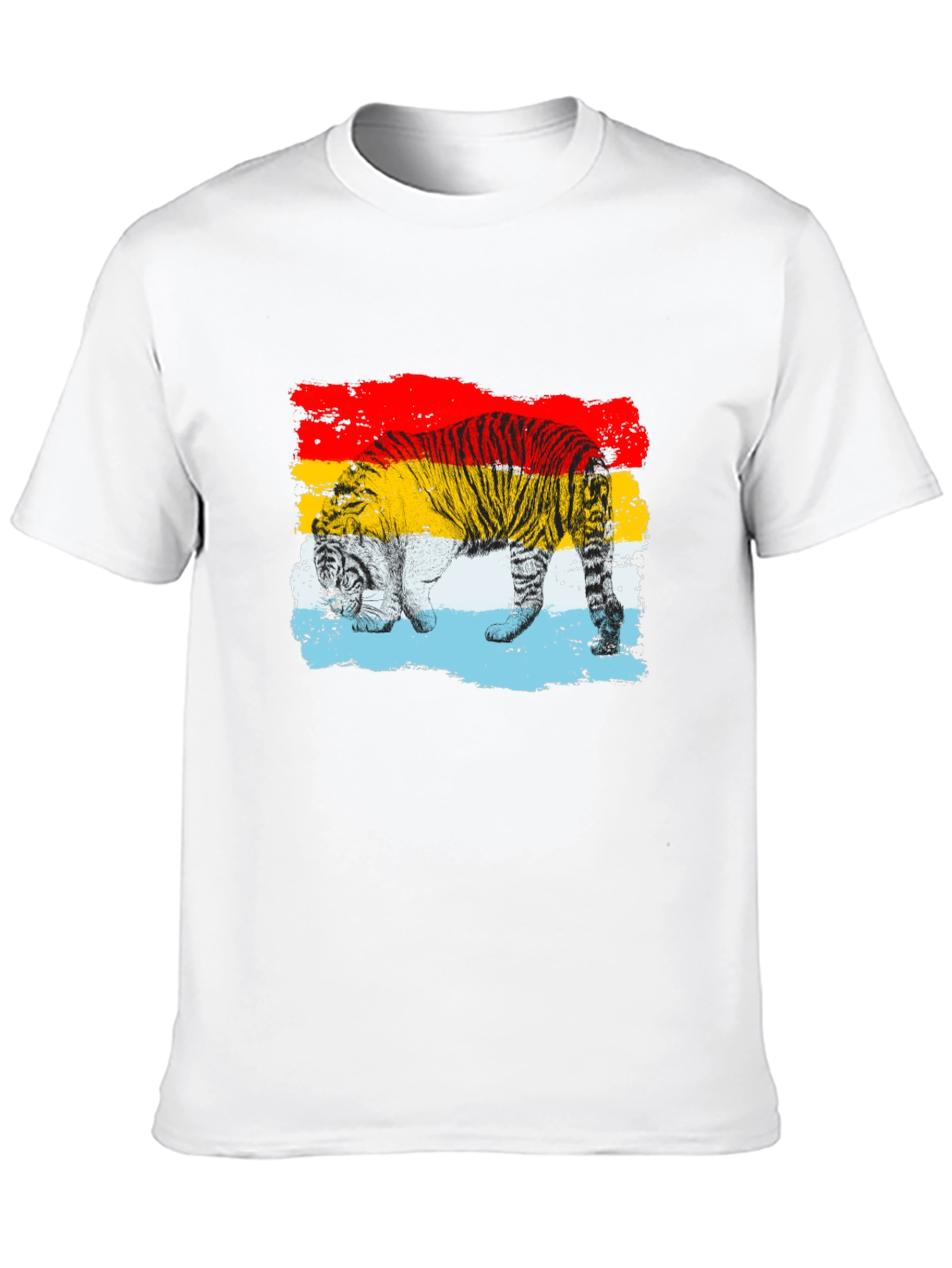 Tiger Stripe Graphic Black T-Shirt
