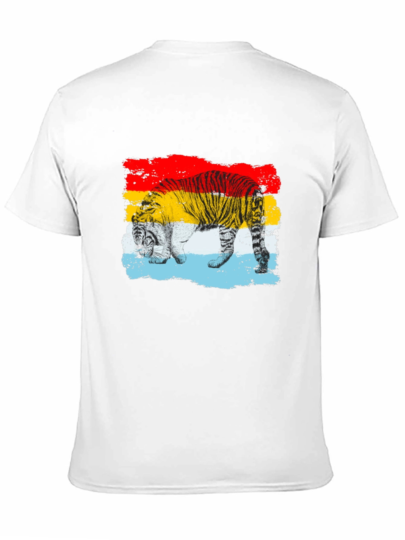 Tiger Stripe Graphic Black T-Shirt