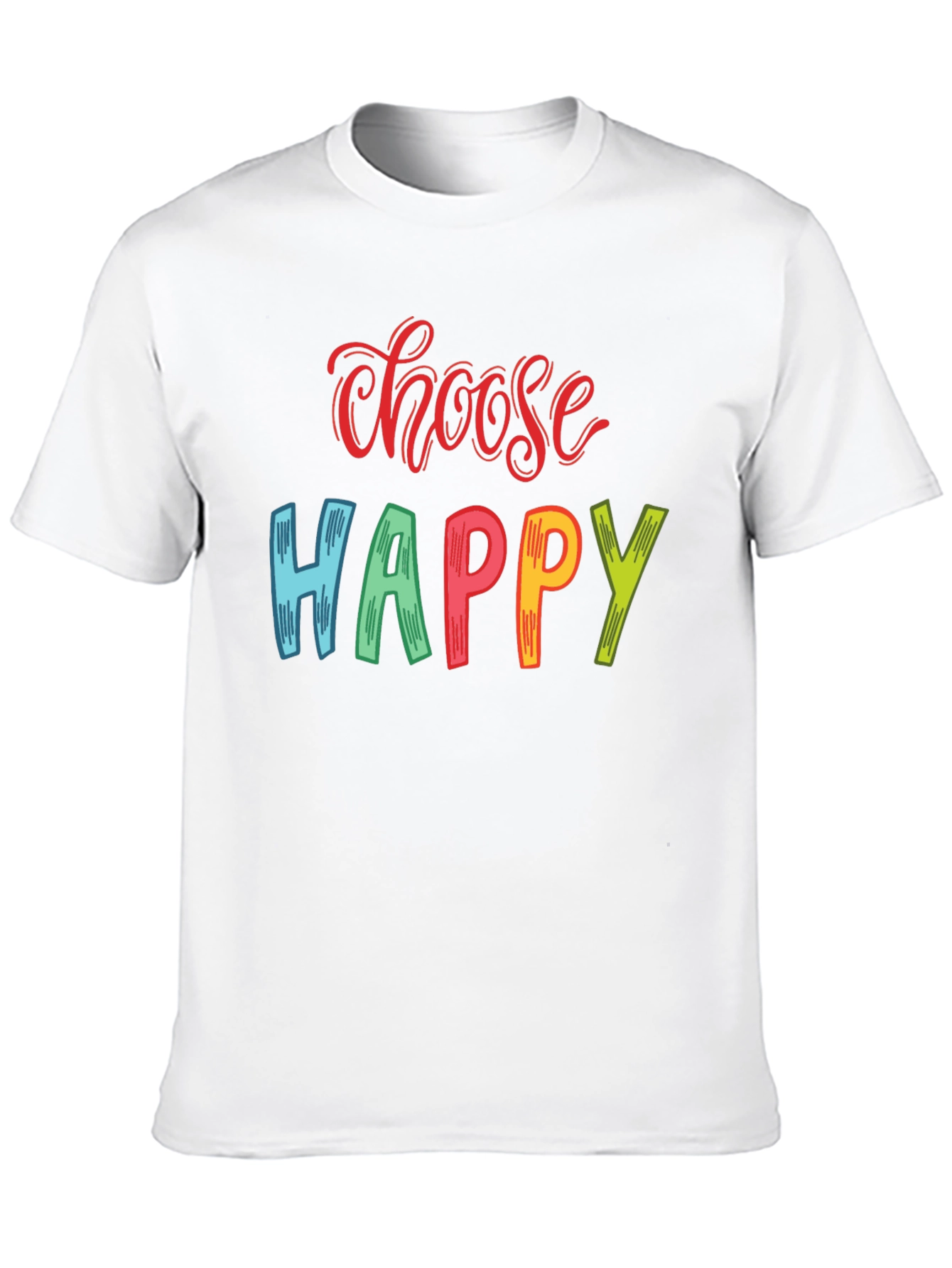 Choose Happy Graphic Print T-Shirt