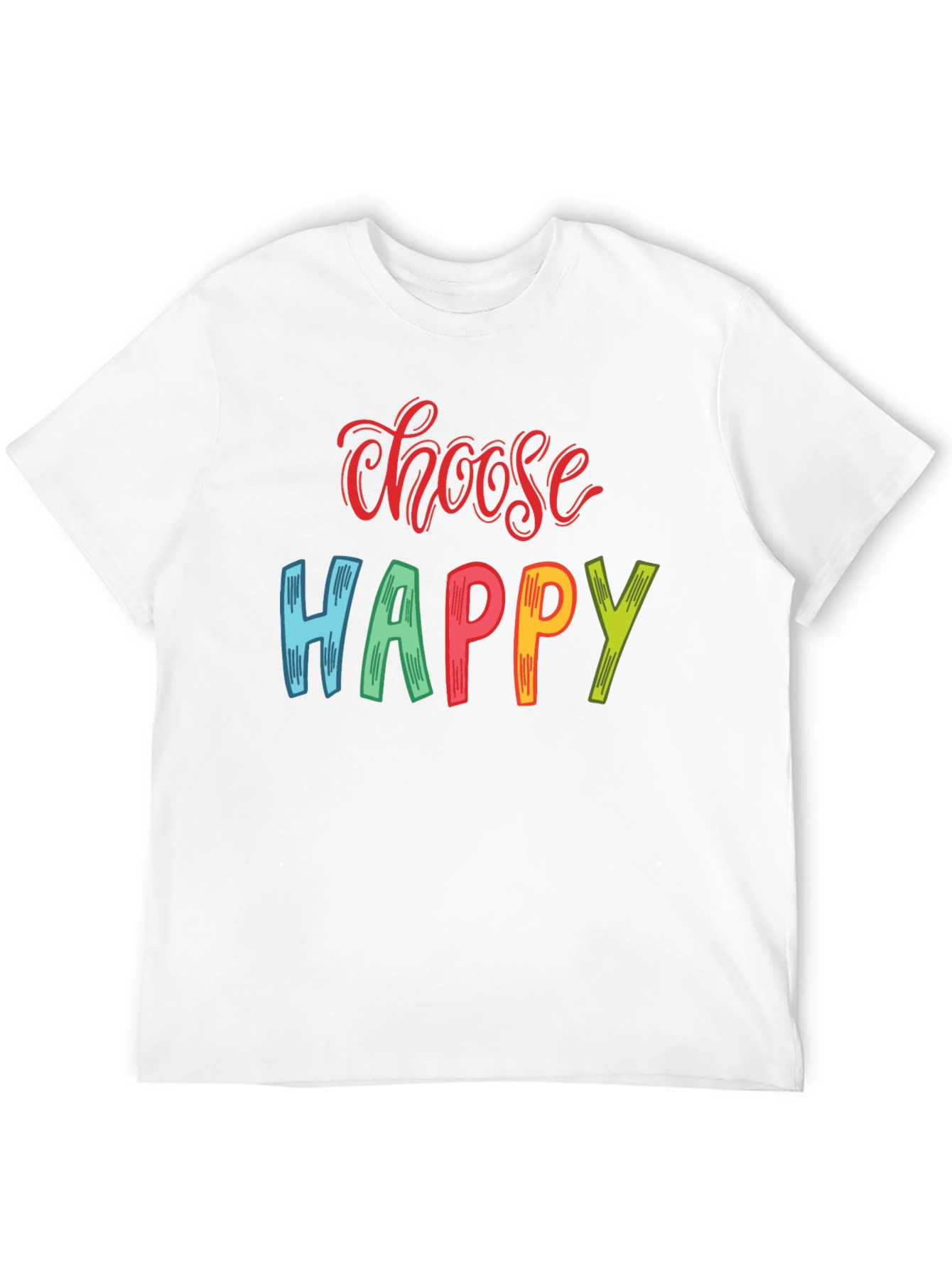 Choose Happy Graphic Print T-Shirt