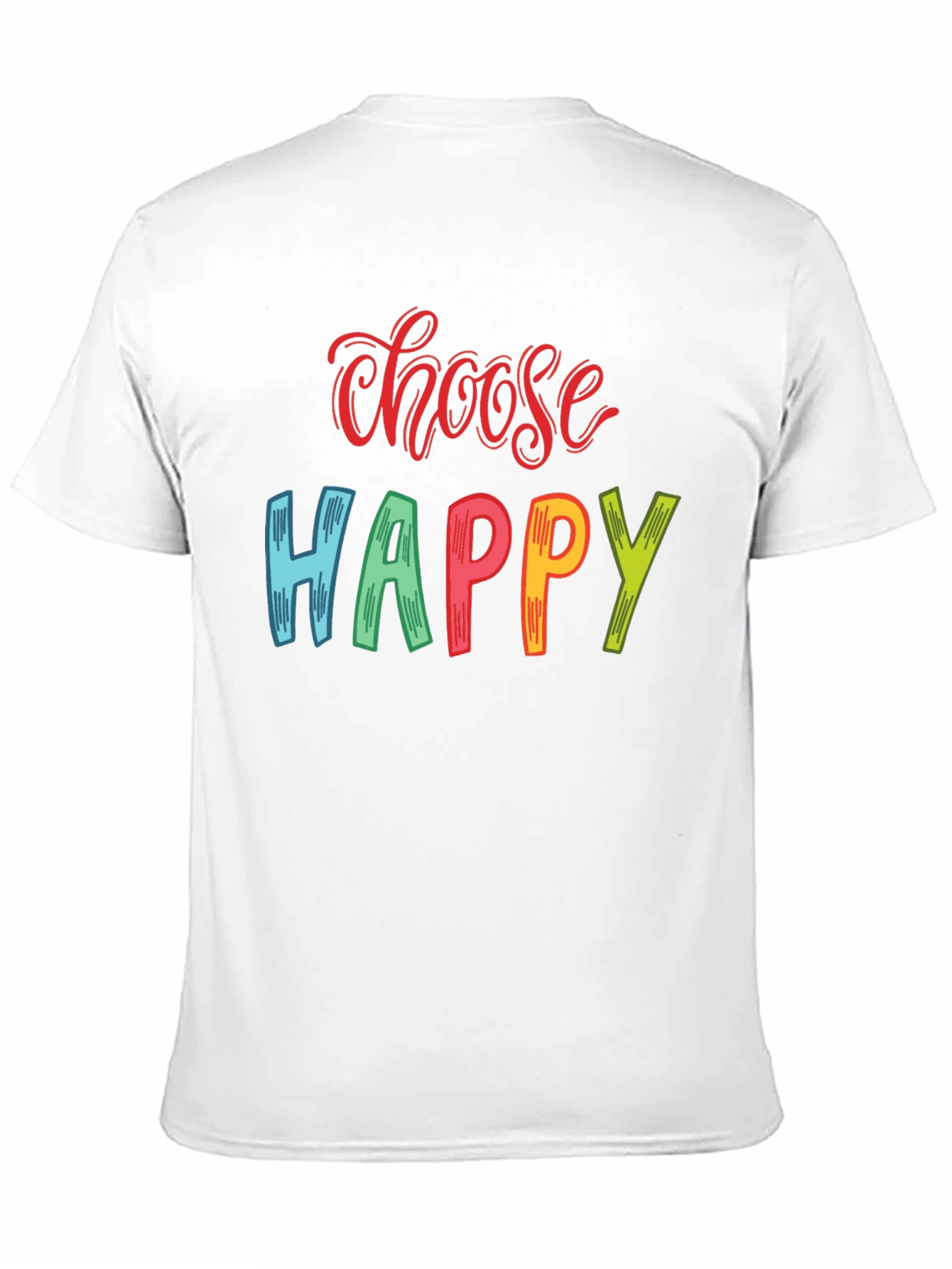 Choose Happy Graphic Print T-Shirt