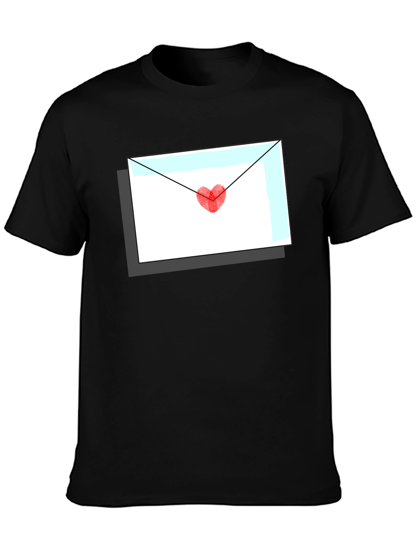 Love Letter Graphic Tee - Heart Envelope T-Shirt