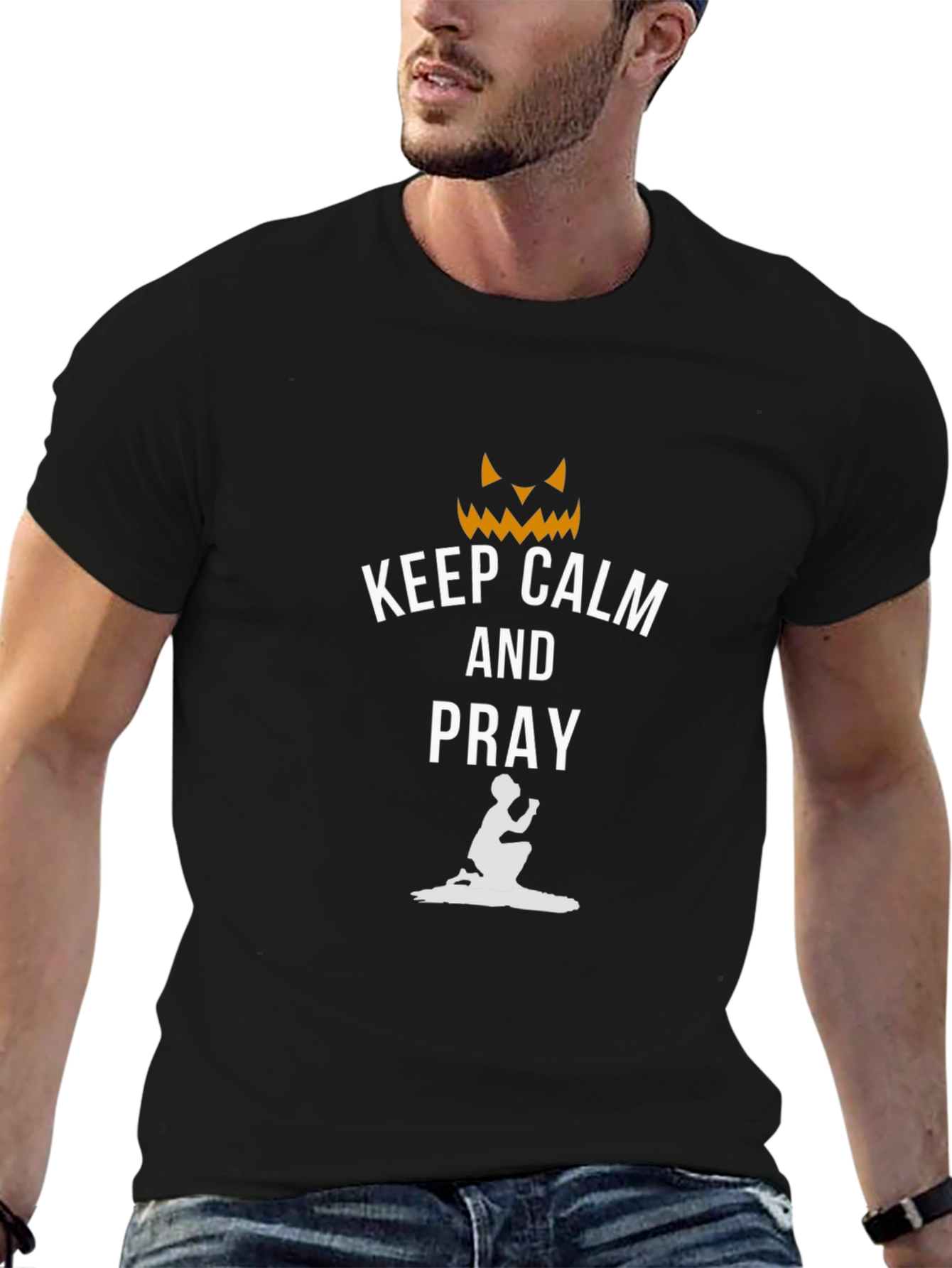 Keep Calm and Pray Halloween T-Shirt