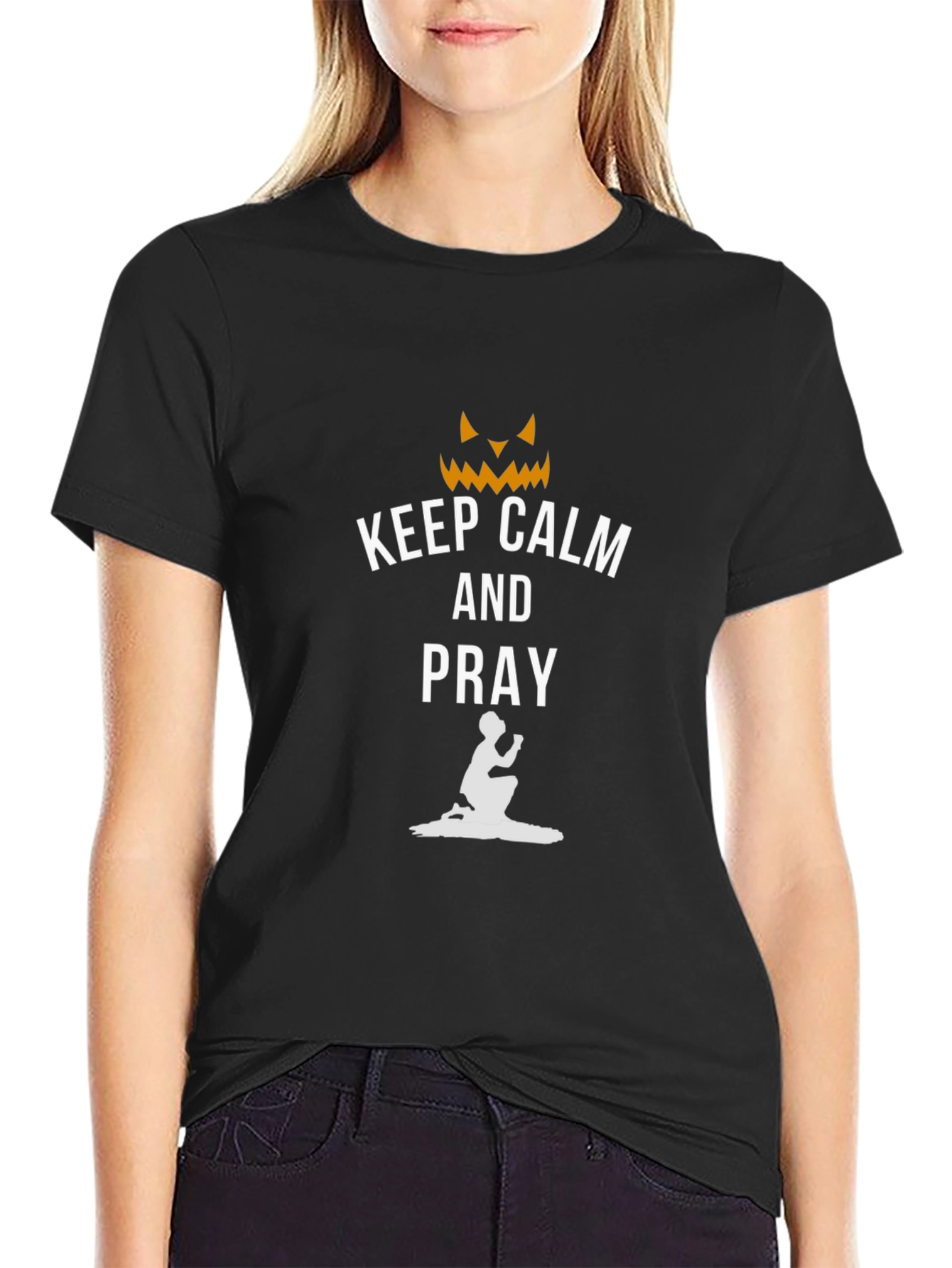 Keep Calm and Pray Halloween T-Shirt