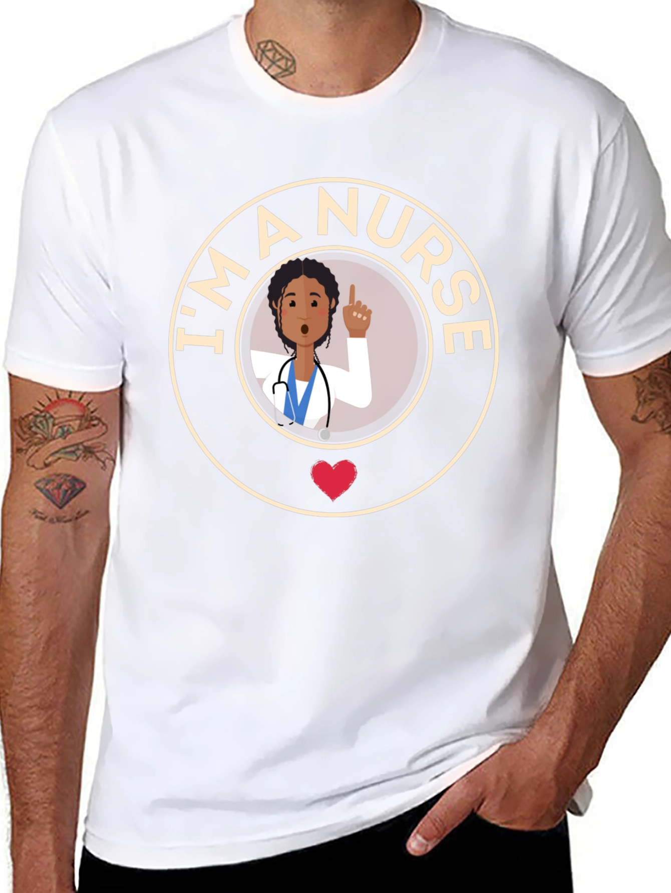 Im A Nurse Cartoon Graphic T-Shirt