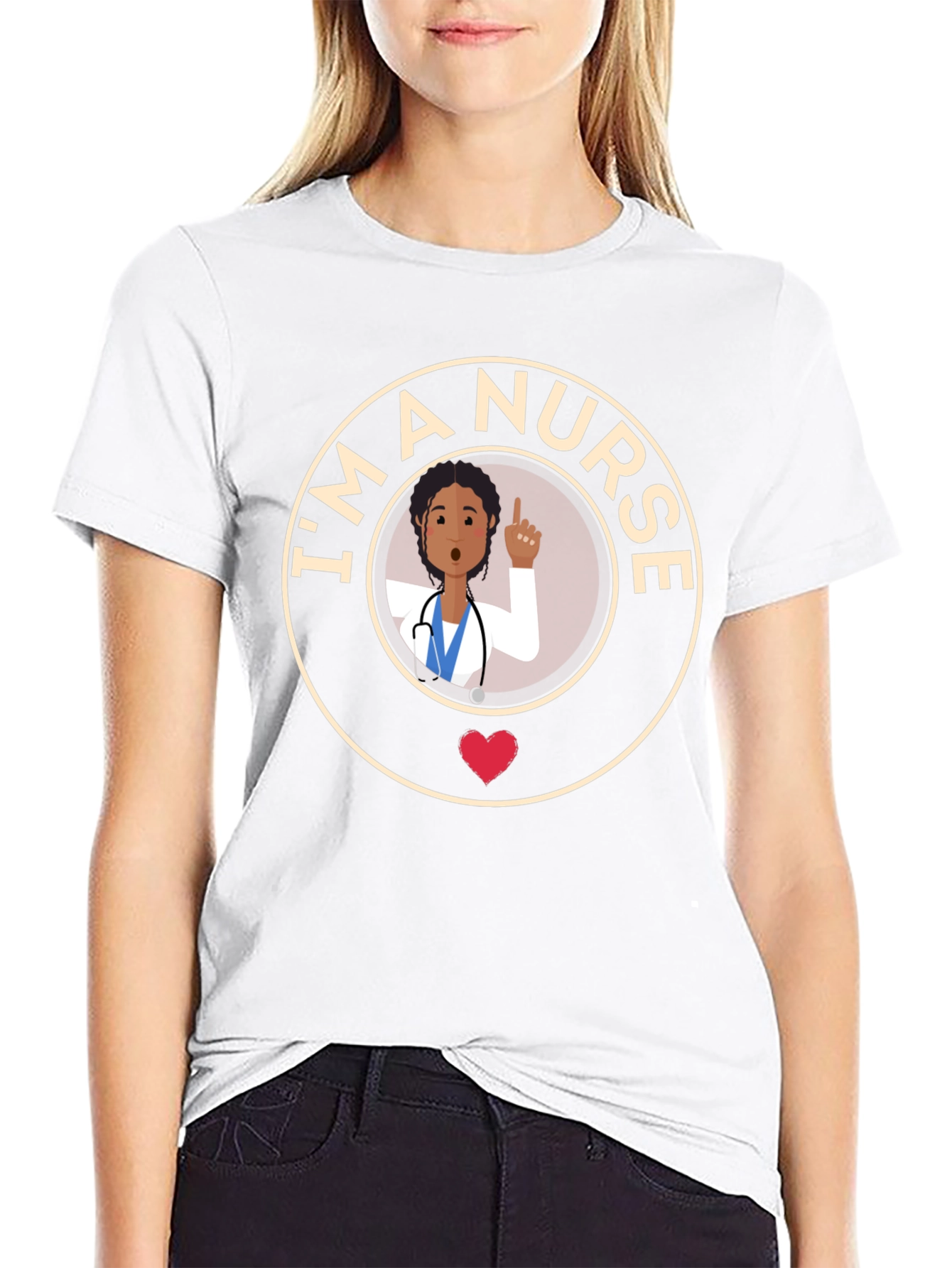 Im A Nurse Cartoon Graphic T-Shirt