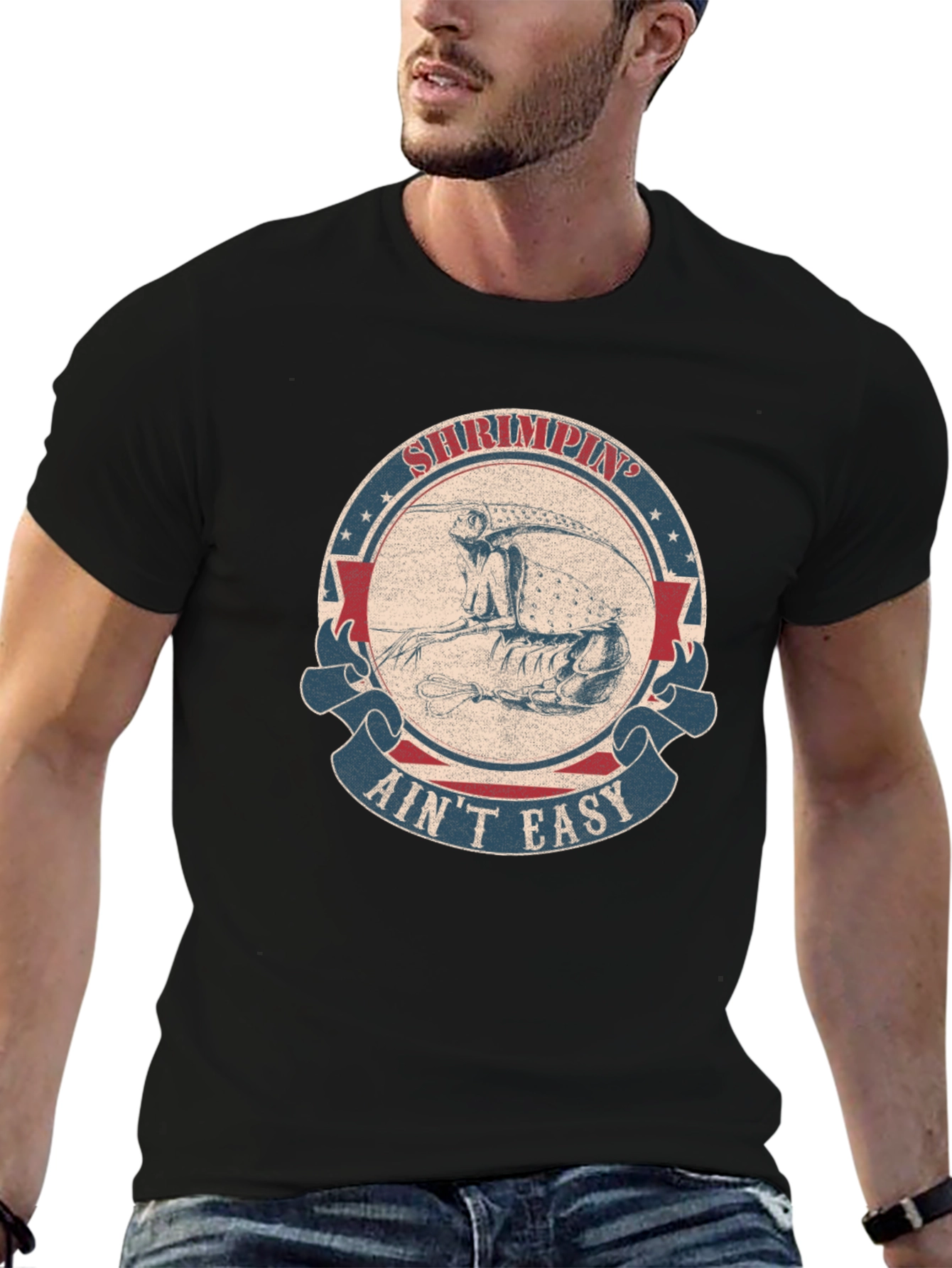 Shrimpin Aint Easy Graphic T-Shirt