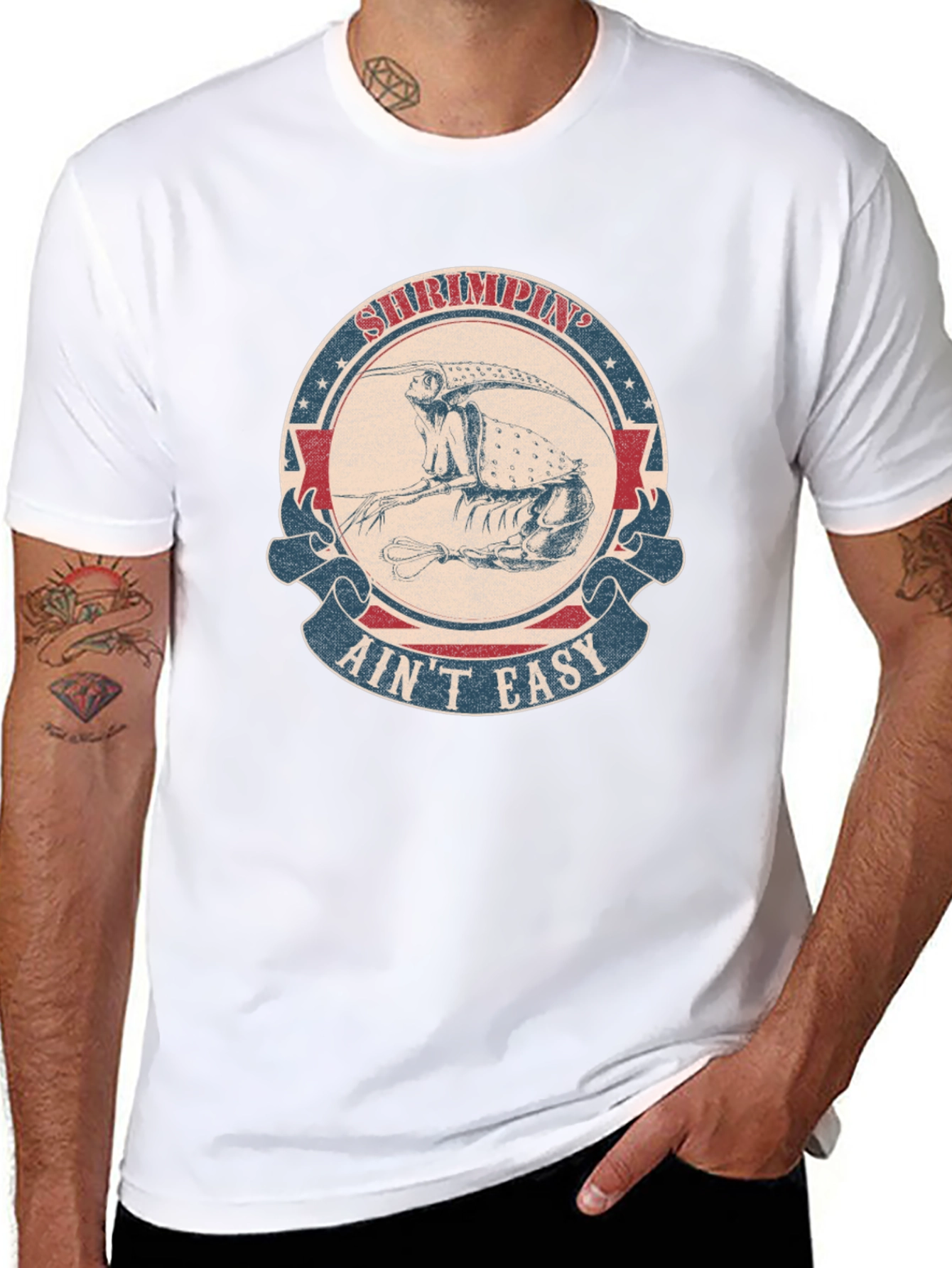 Shrimpin Aint Easy Graphic T-Shirt