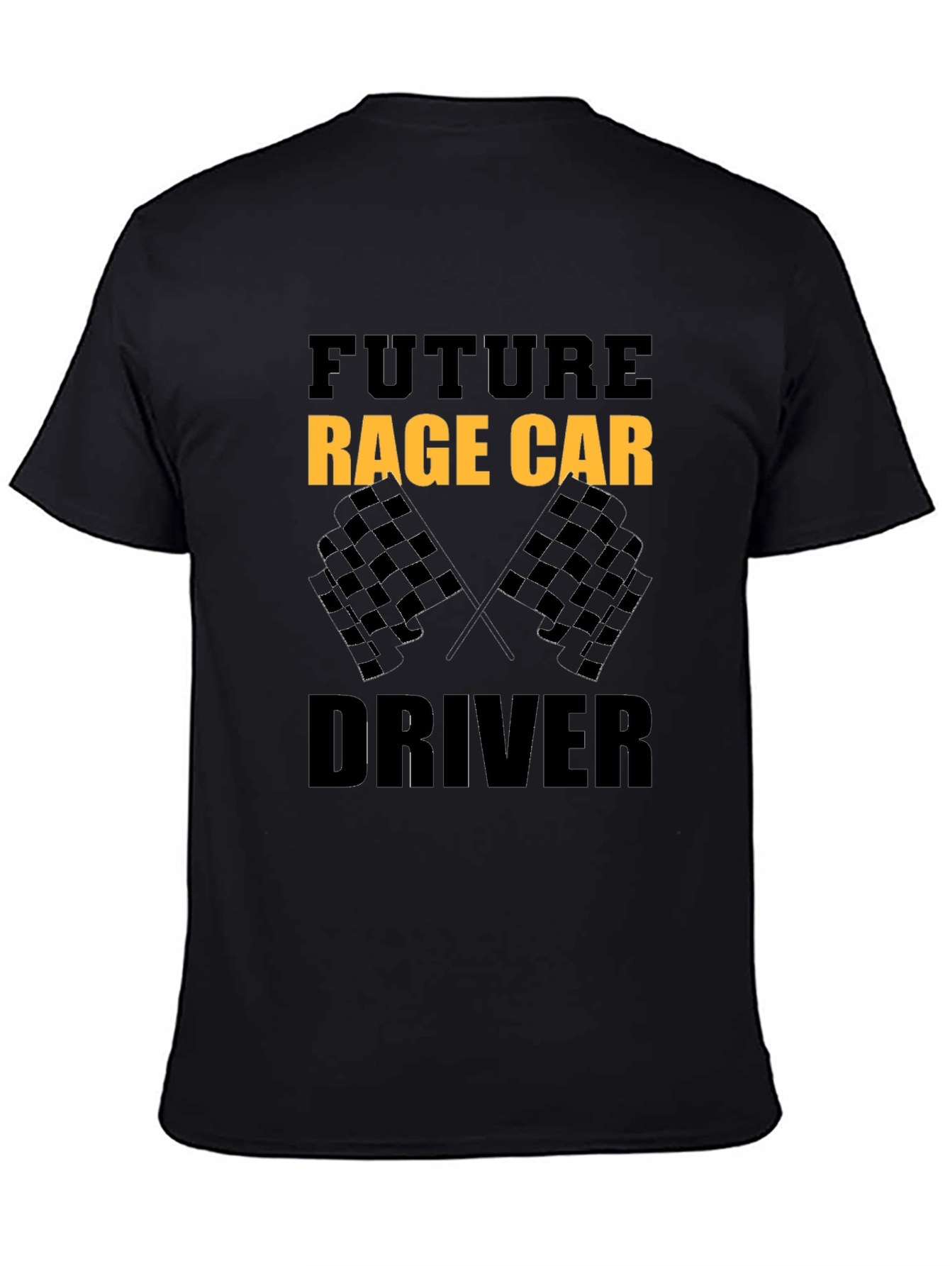 Future Rage Car Driver Black T-Shirt