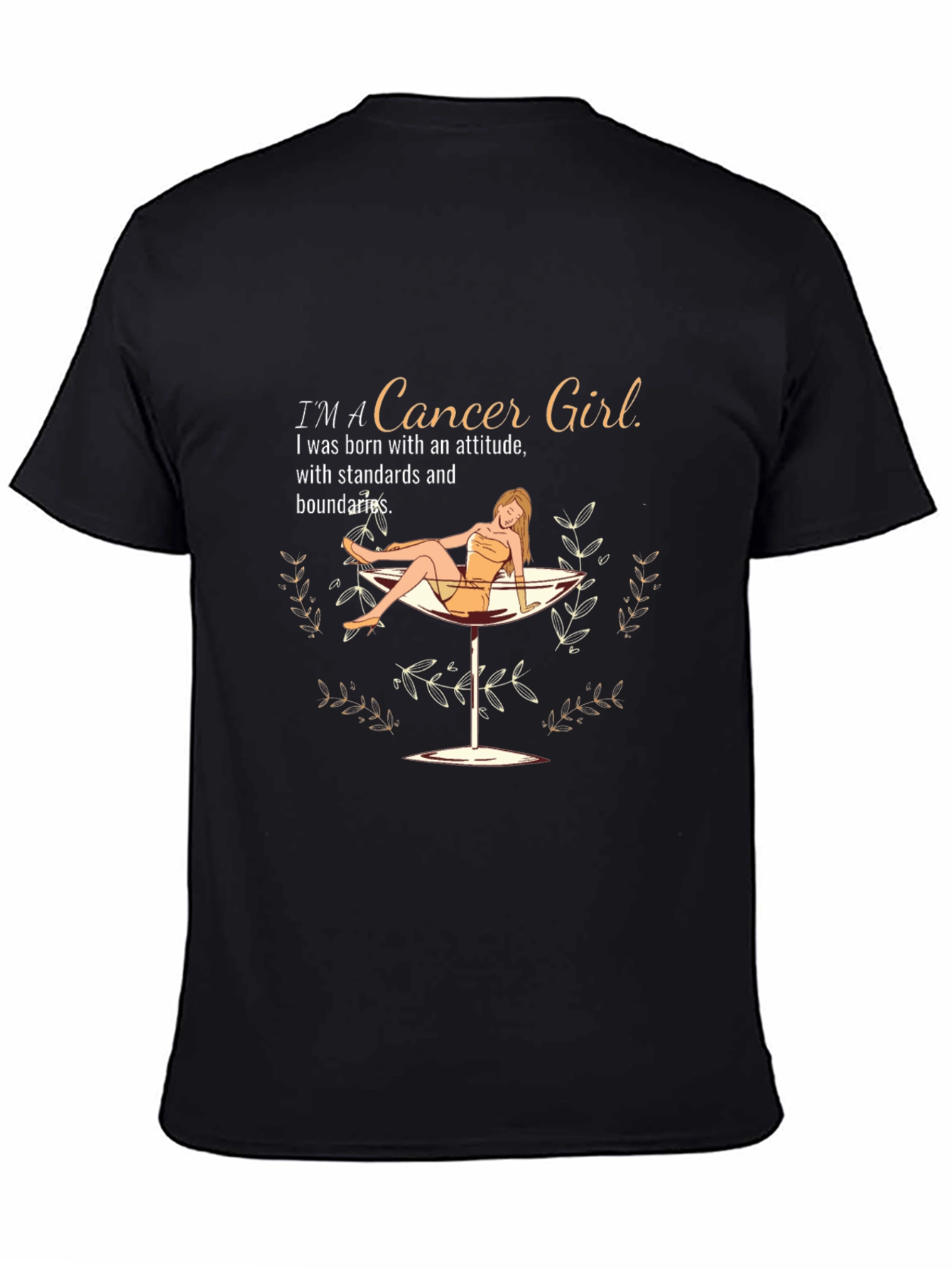 Cancer Girl Zodiac T-Shirt - Attitude & Boundaries