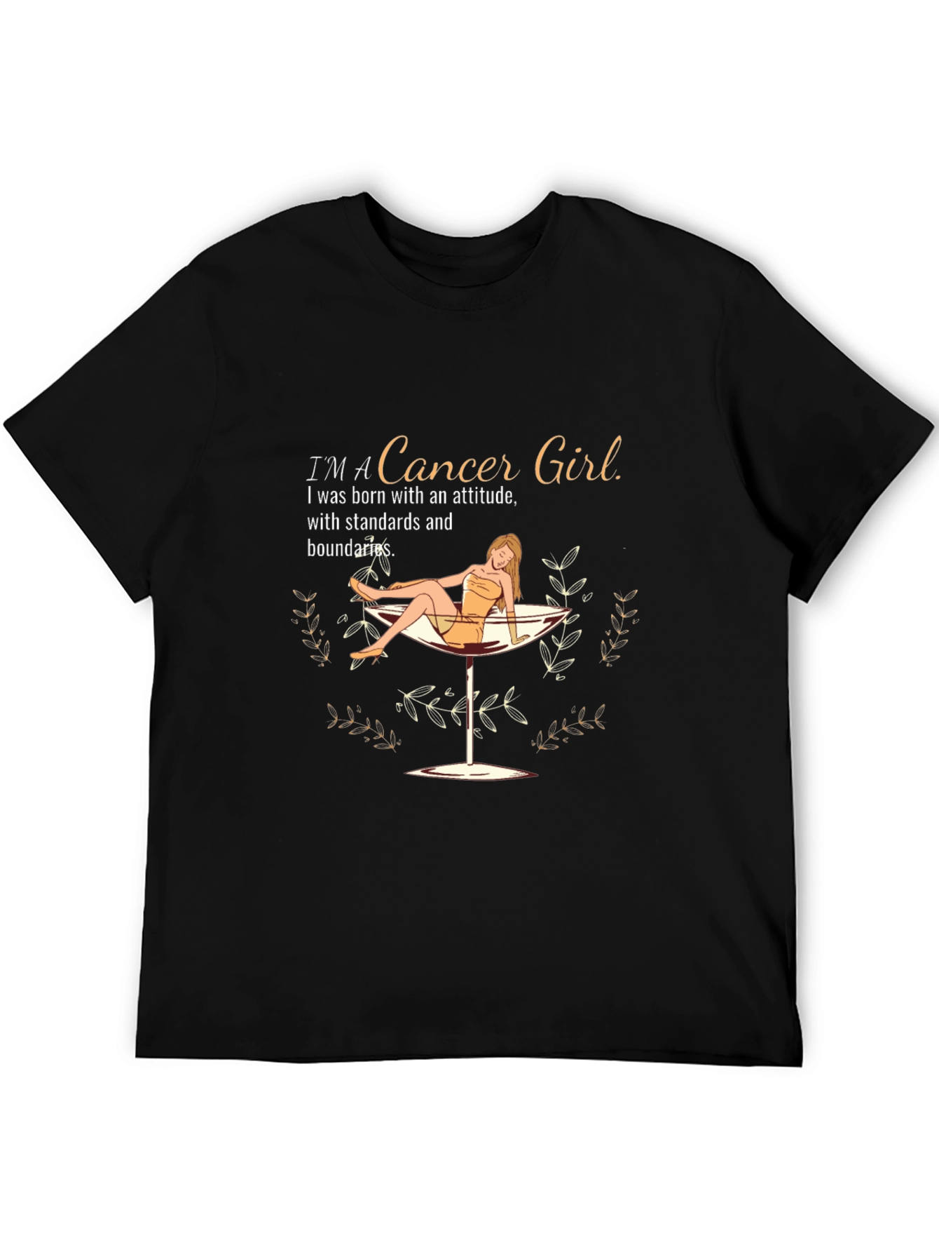 Cancer Girl Zodiac T-Shirt - Attitude & Boundaries