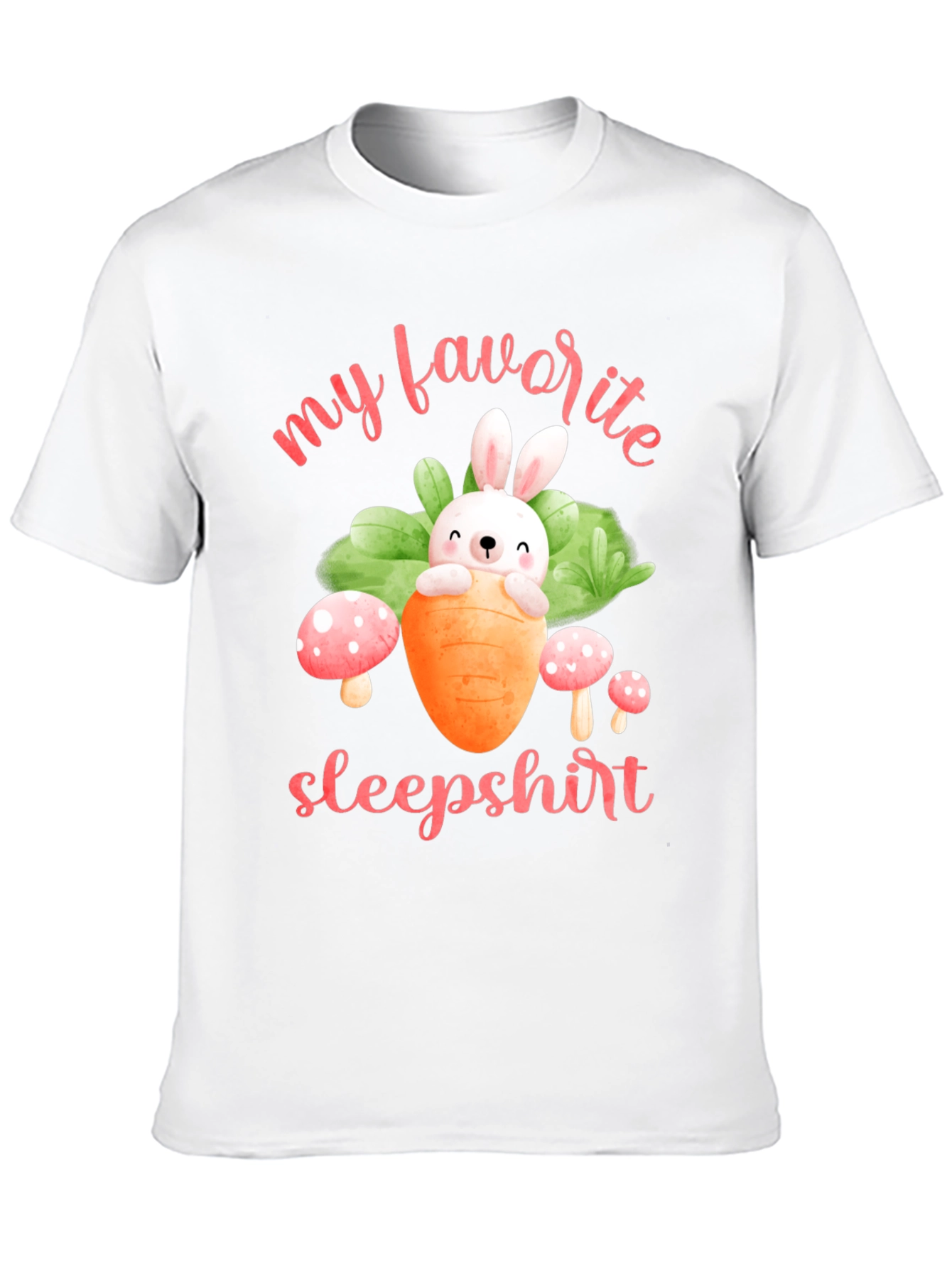 Cute Bunny Carrot Sleepshirt T-Shirt