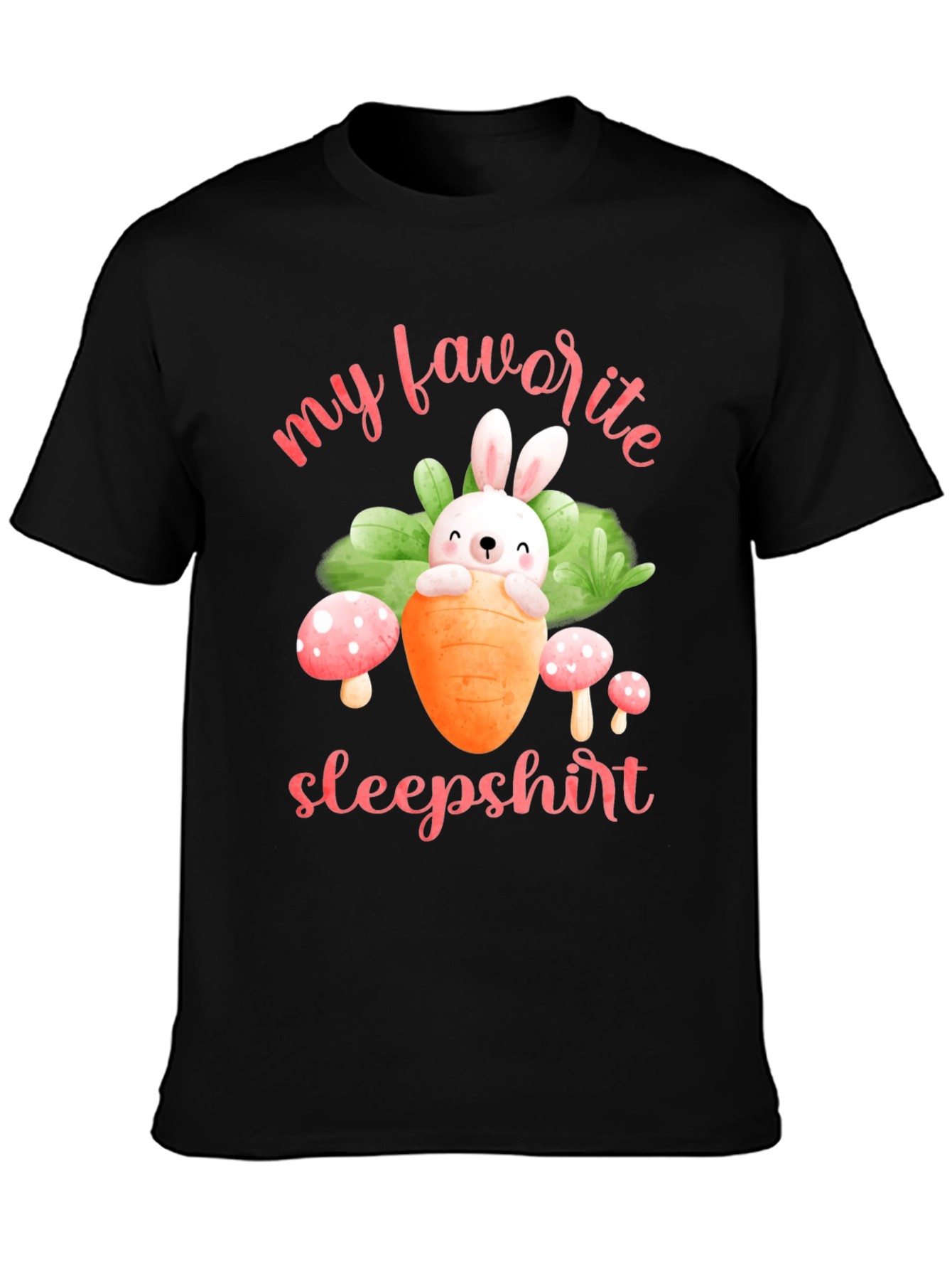 Cute Bunny Carrot Sleepshirt T-Shirt