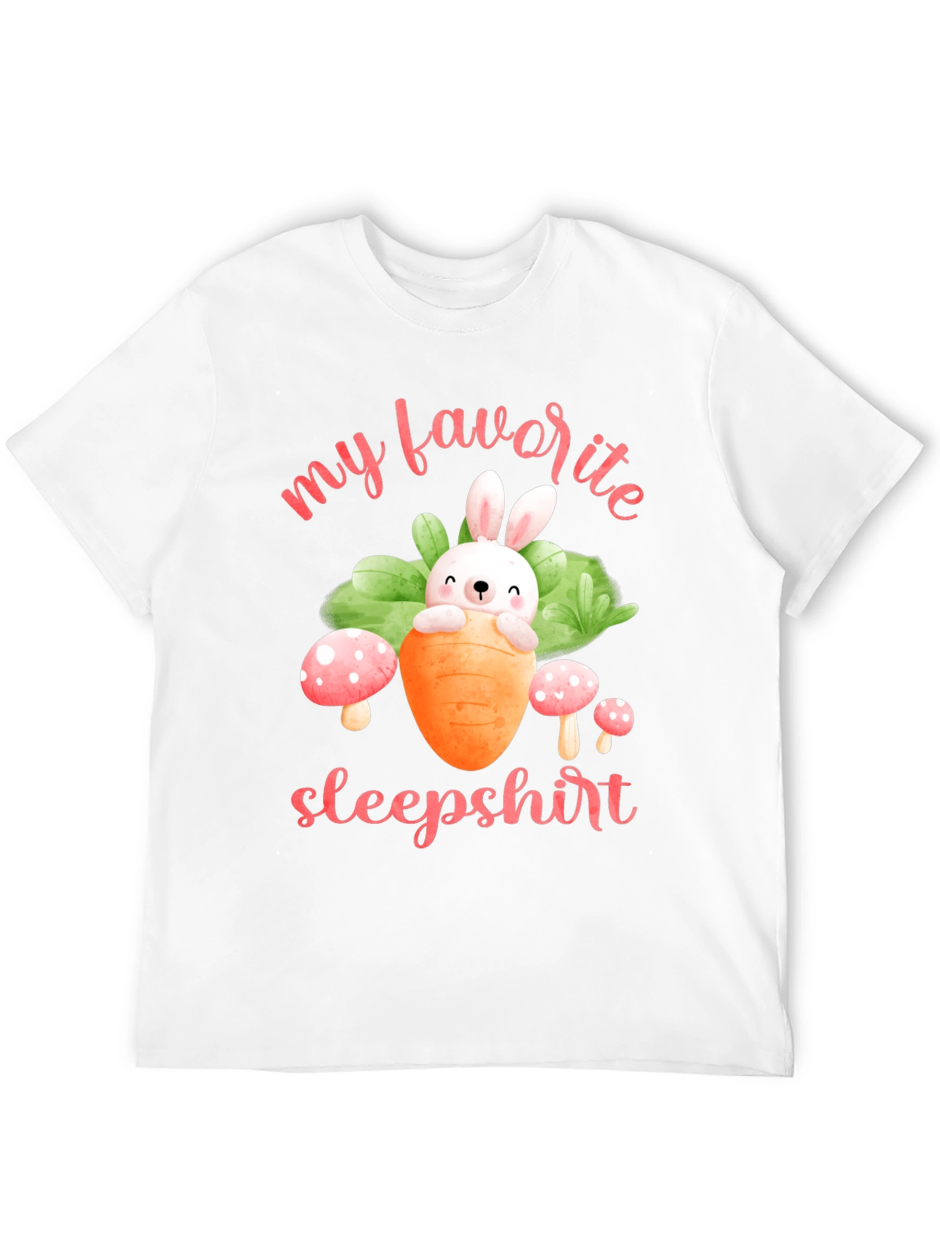 Cute Bunny Carrot Sleepshirt T-Shirt