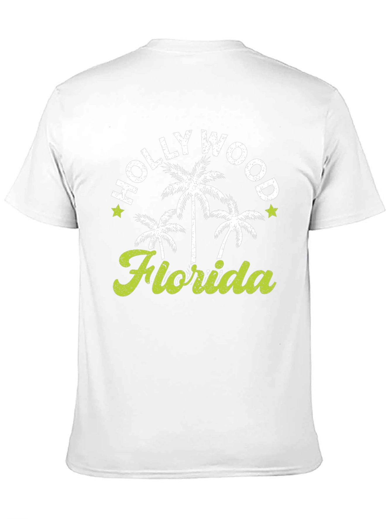 Hollywood Florida Palm Tree Graphic T-Shirt