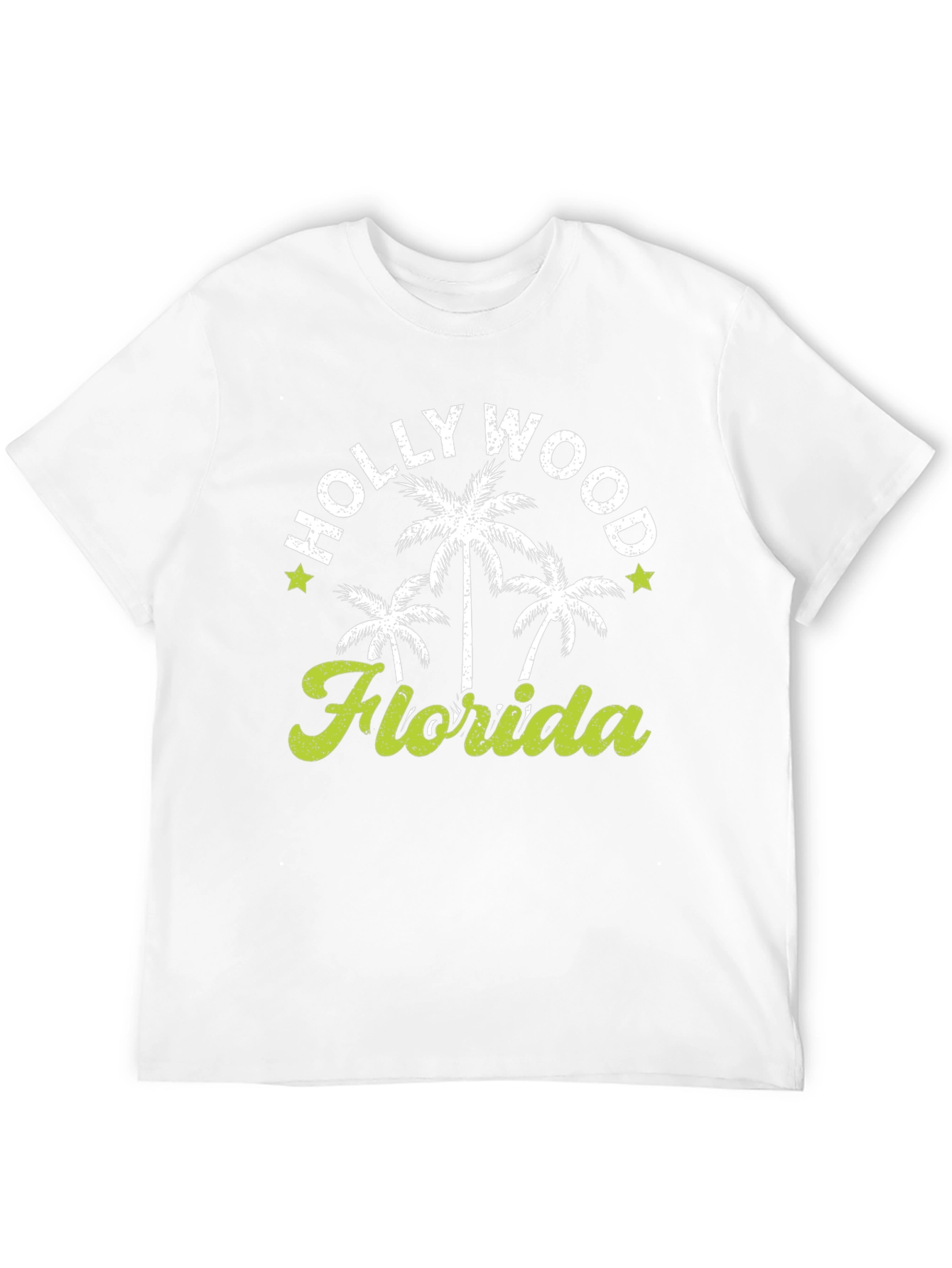 Hollywood Florida Palm Tree Graphic T-Shirt