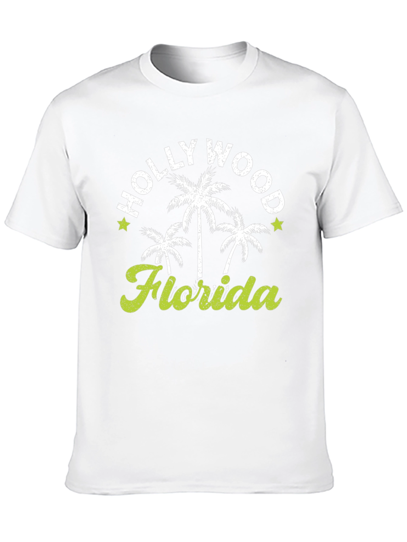 Hollywood Florida Palm Tree Graphic T-Shirt