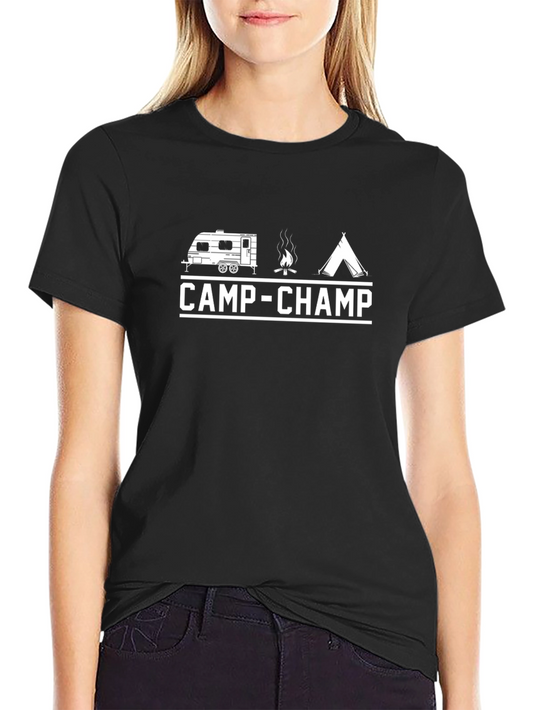Camp-Champ Black Graphic Tee