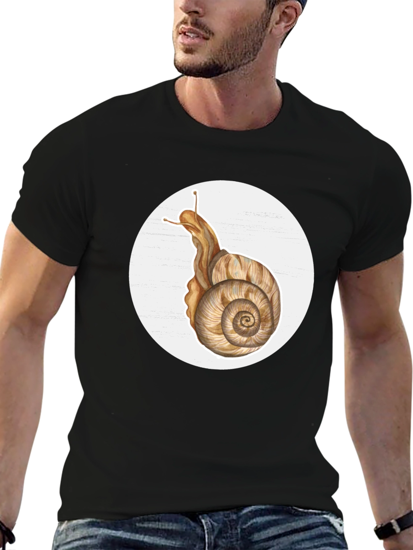 Snail Graphic Tee - Unique Nature Design