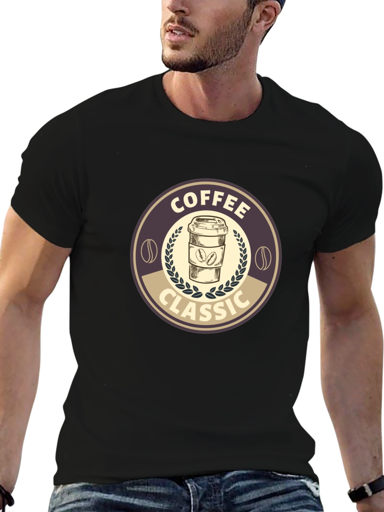Classic Coffee Graphic Tee - Soft Cotton Blend