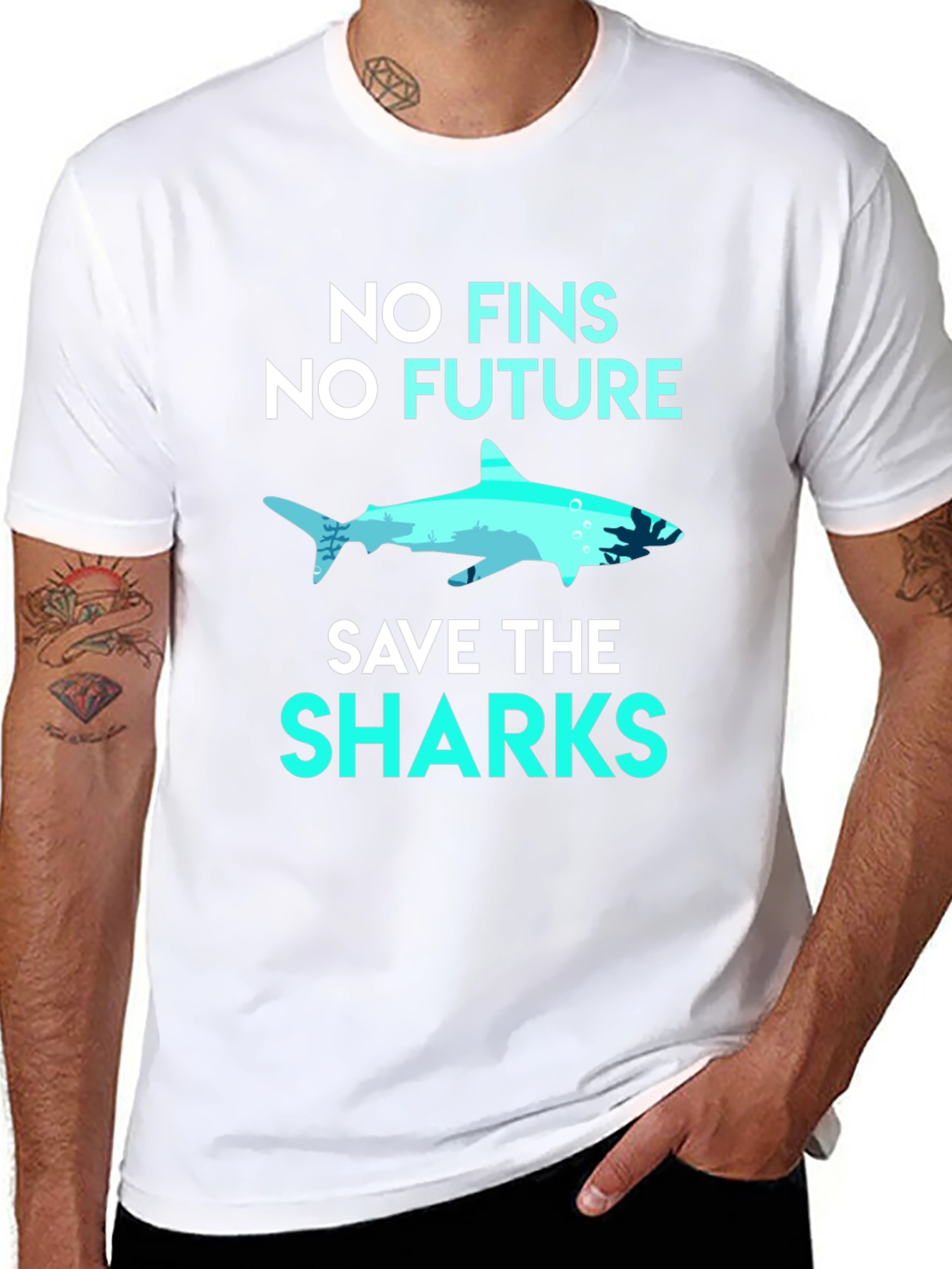 Save the Sharks Graphic T-Shirt
