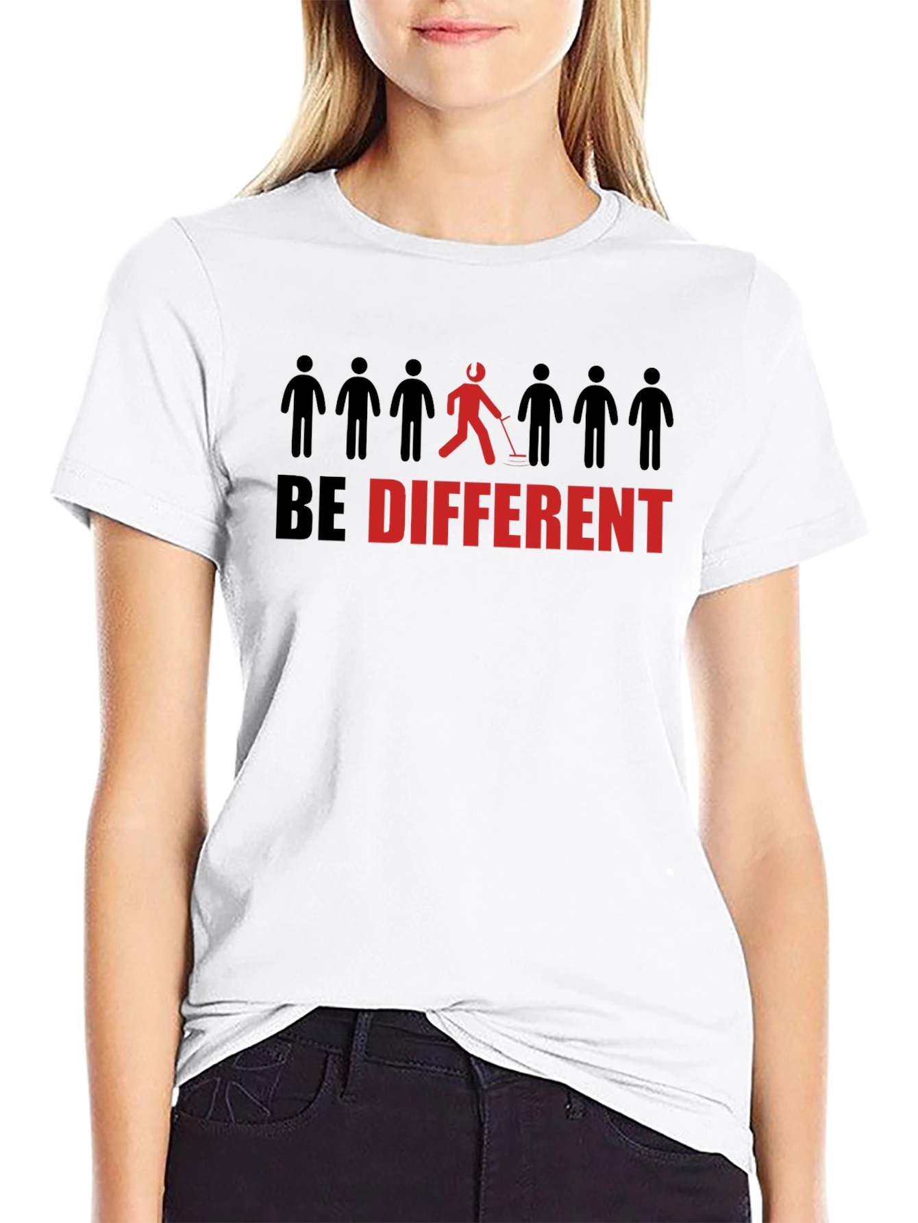 Be Different T-Shirt - Novelty Metal Detecting Design