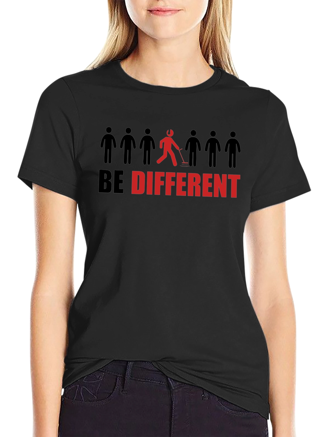 Be Different T-Shirt - Novelty Metal Detecting Design