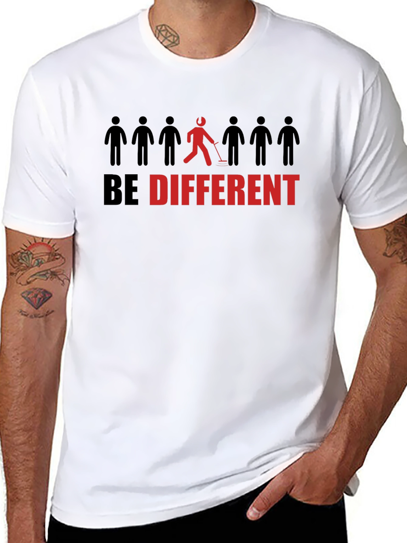 Be Different T-Shirt - Novelty Metal Detecting Design