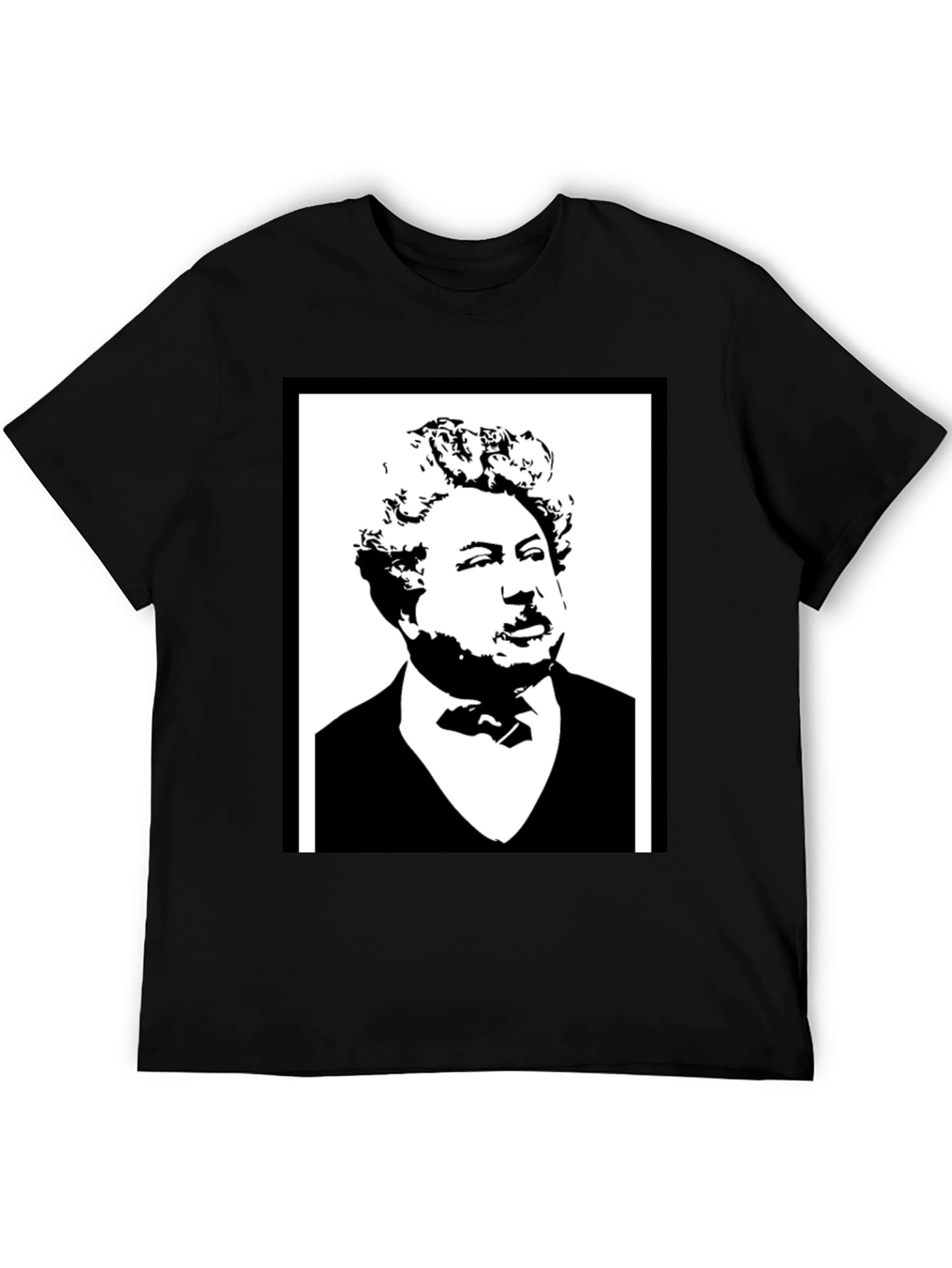 Dumas Portrait T-Shirt - Classic Black Tee