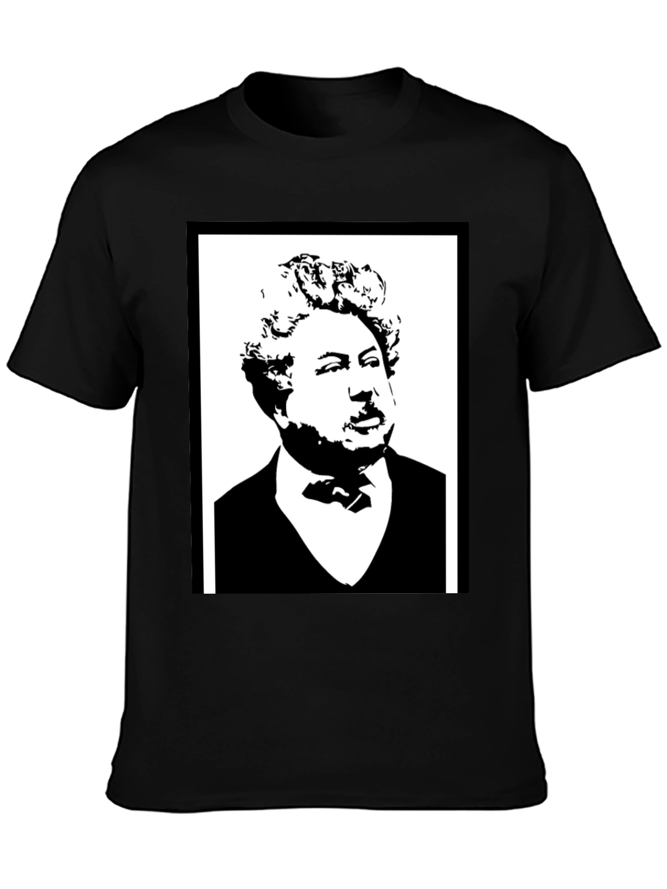 Dumas Portrait T-Shirt - Classic Black Tee