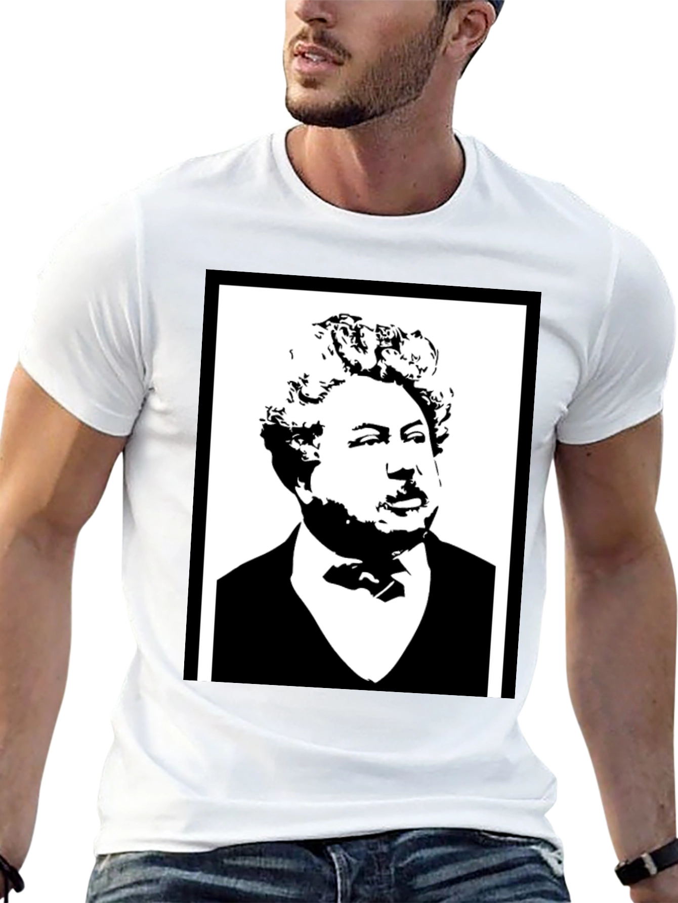 Dumas Portrait T-Shirt - Classic Black Tee