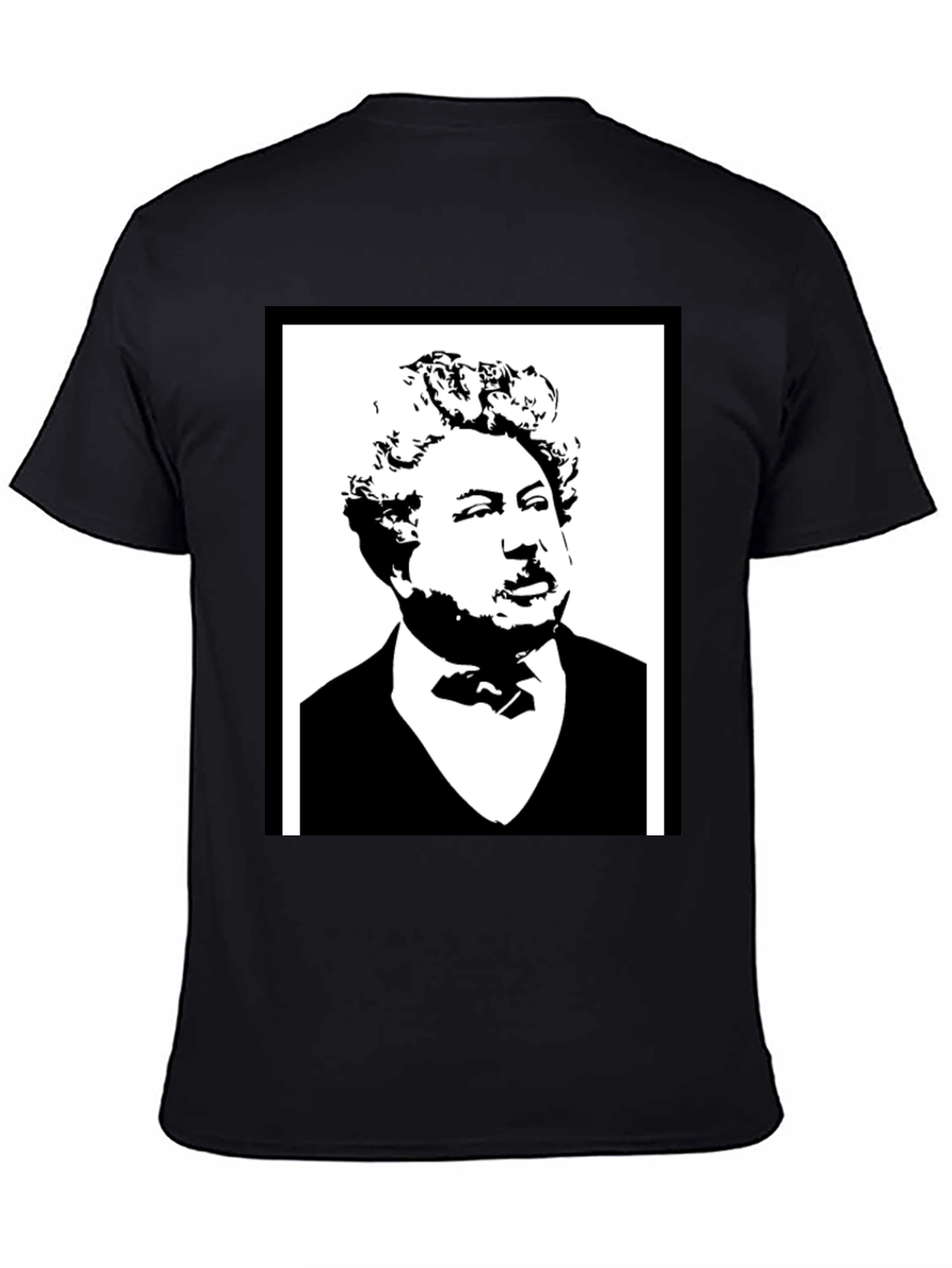 Dumas Portrait T-Shirt - Classic Black Tee