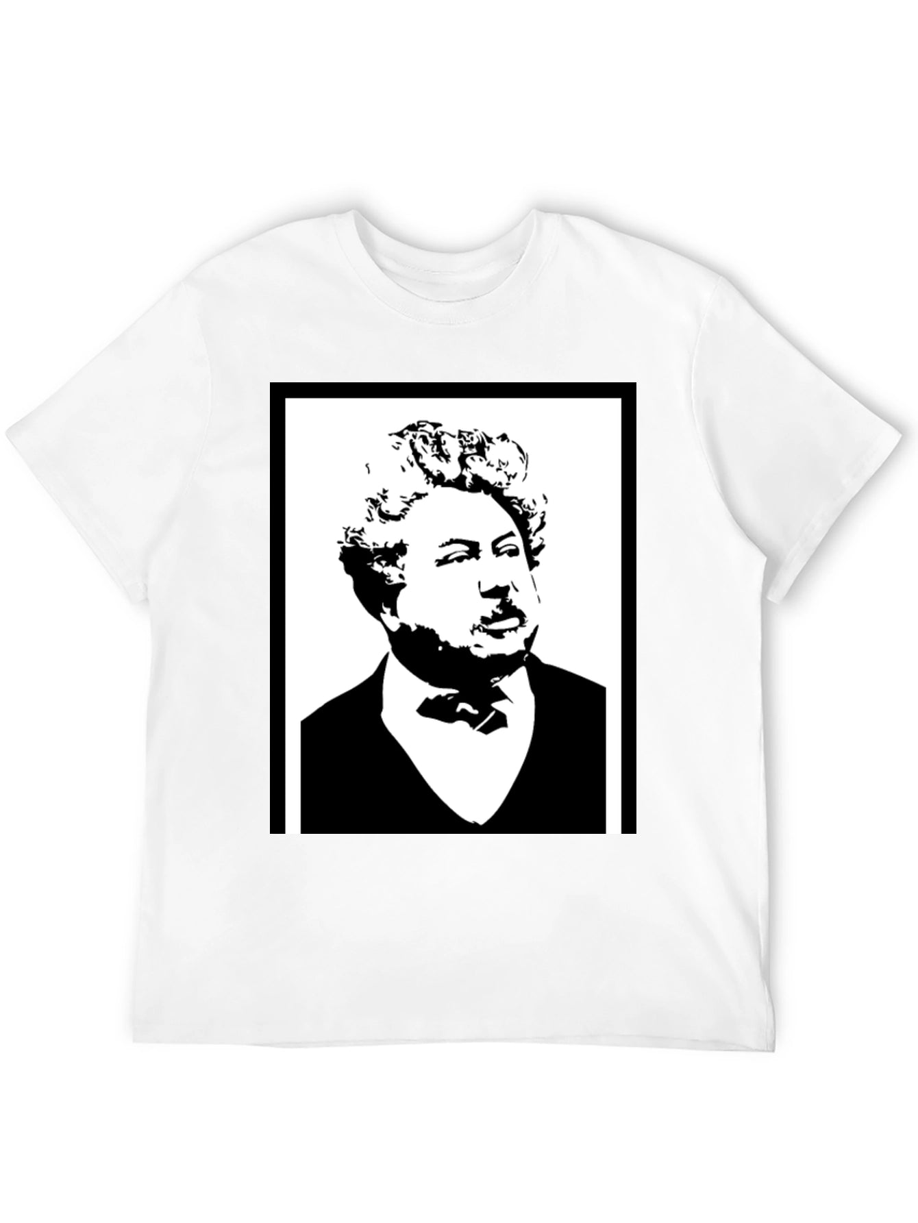 Dumas Portrait T-Shirt - Classic Black Tee