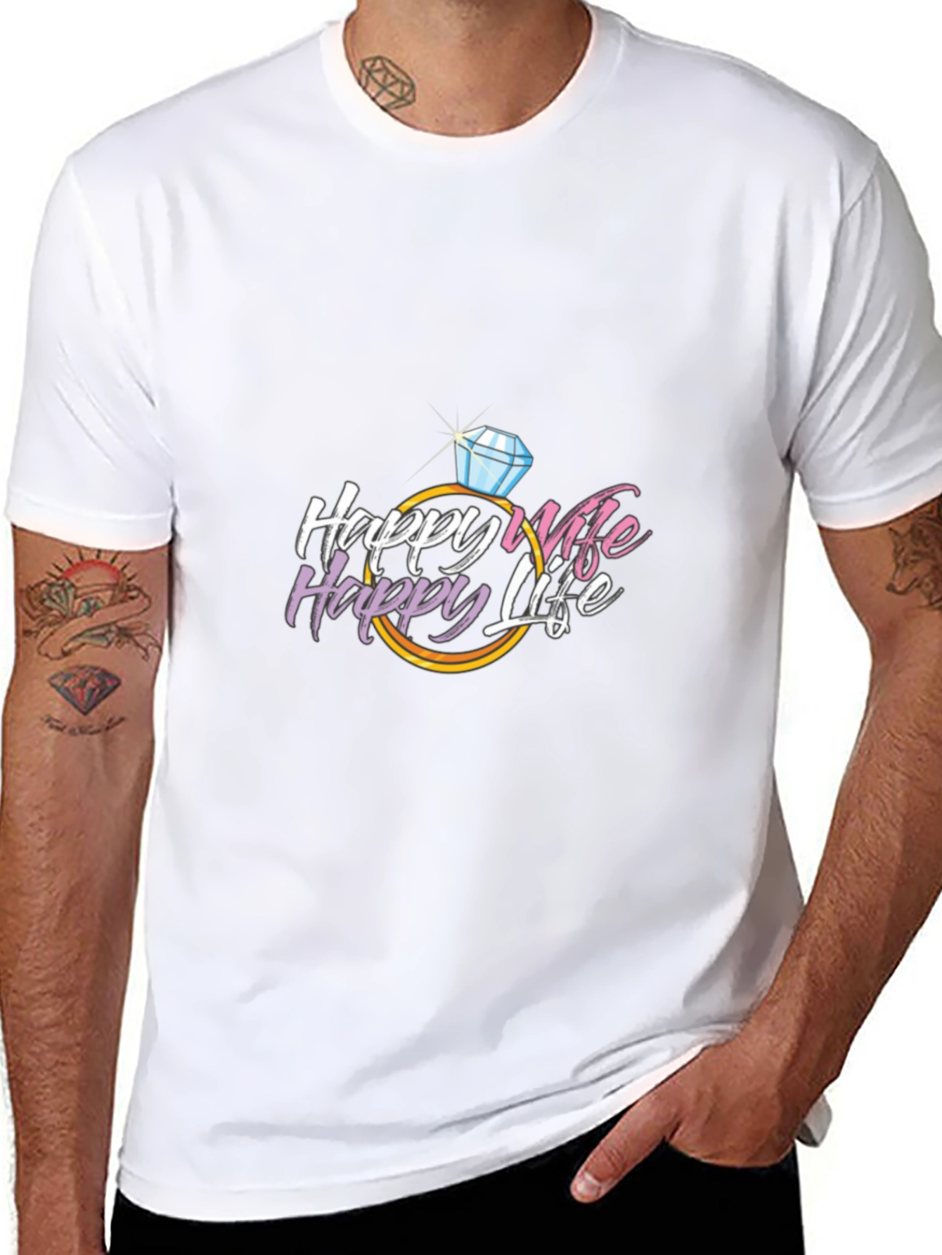 Happy Wife Happy Life Graphic Tee