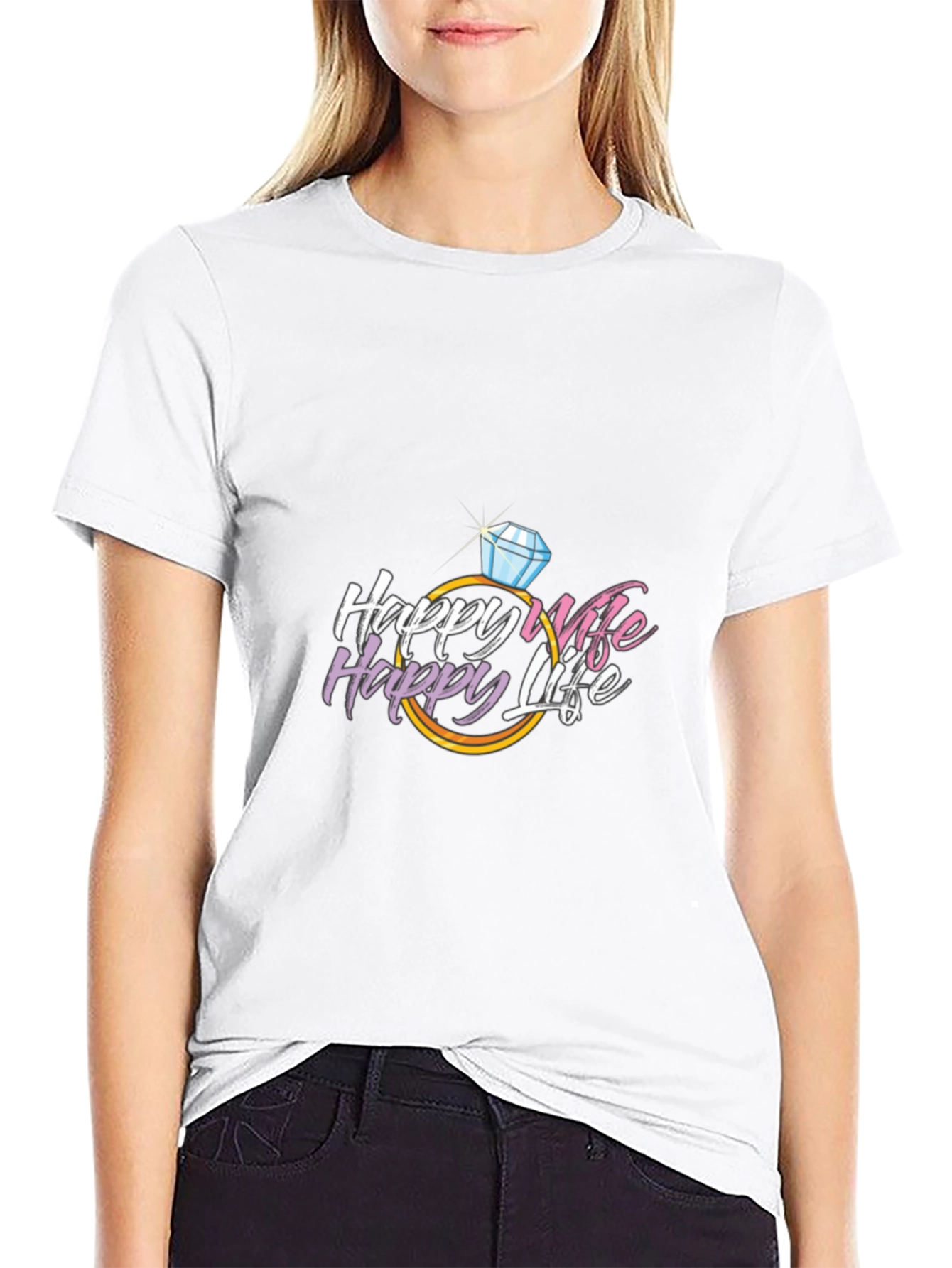 Happy Wife Happy Life Graphic Tee
