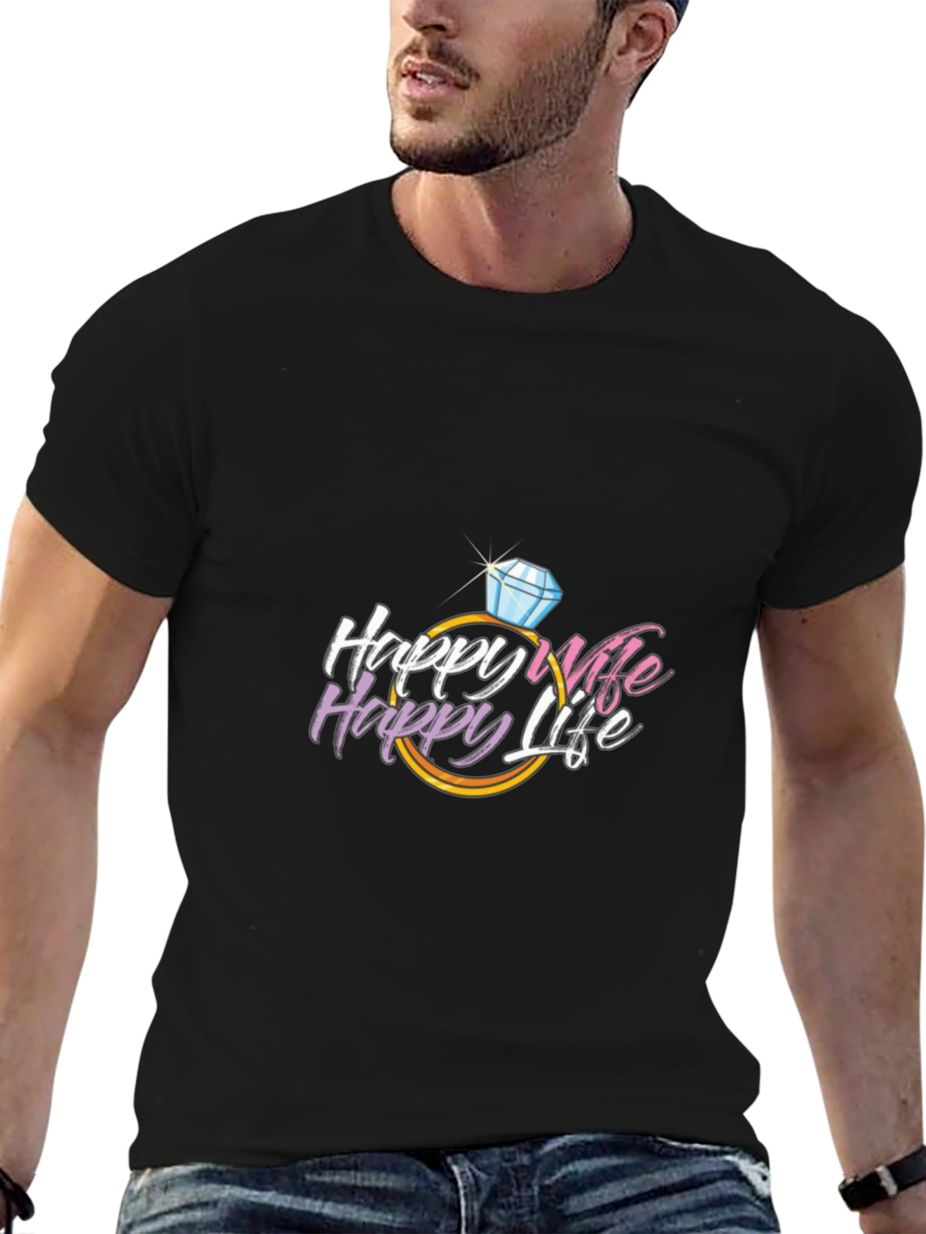 Happy Wife Happy Life Graphic Tee