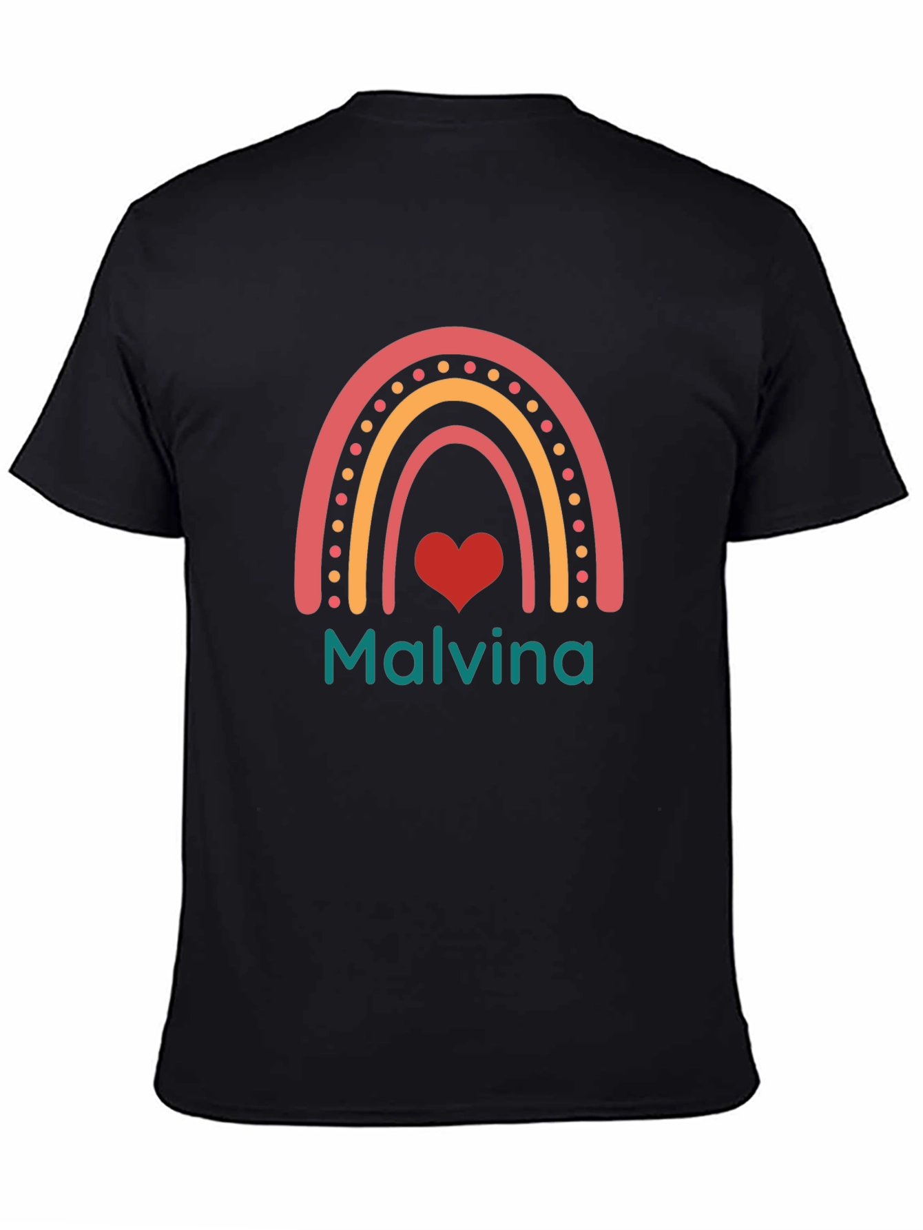 Malvina Rainbow Heart Graphic T-Shirt