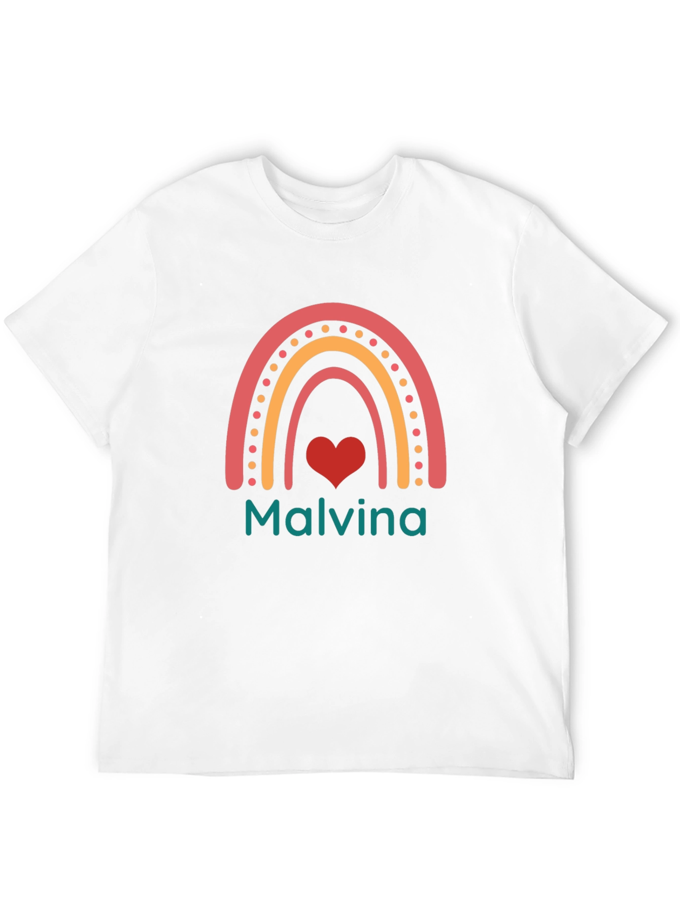 Malvina Rainbow Heart Graphic T-Shirt