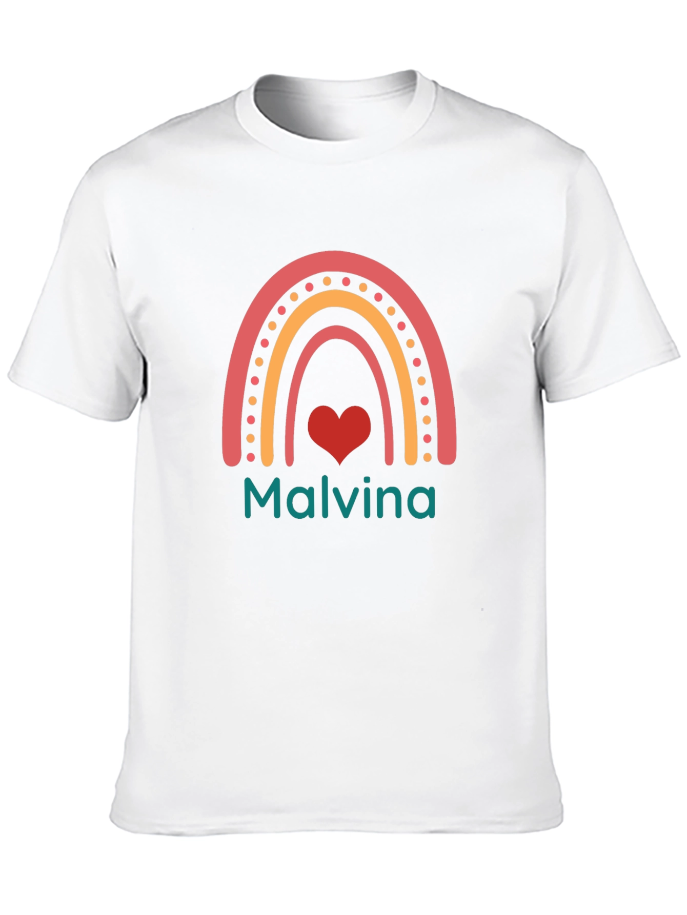 Malvina Rainbow Heart Graphic T-Shirt