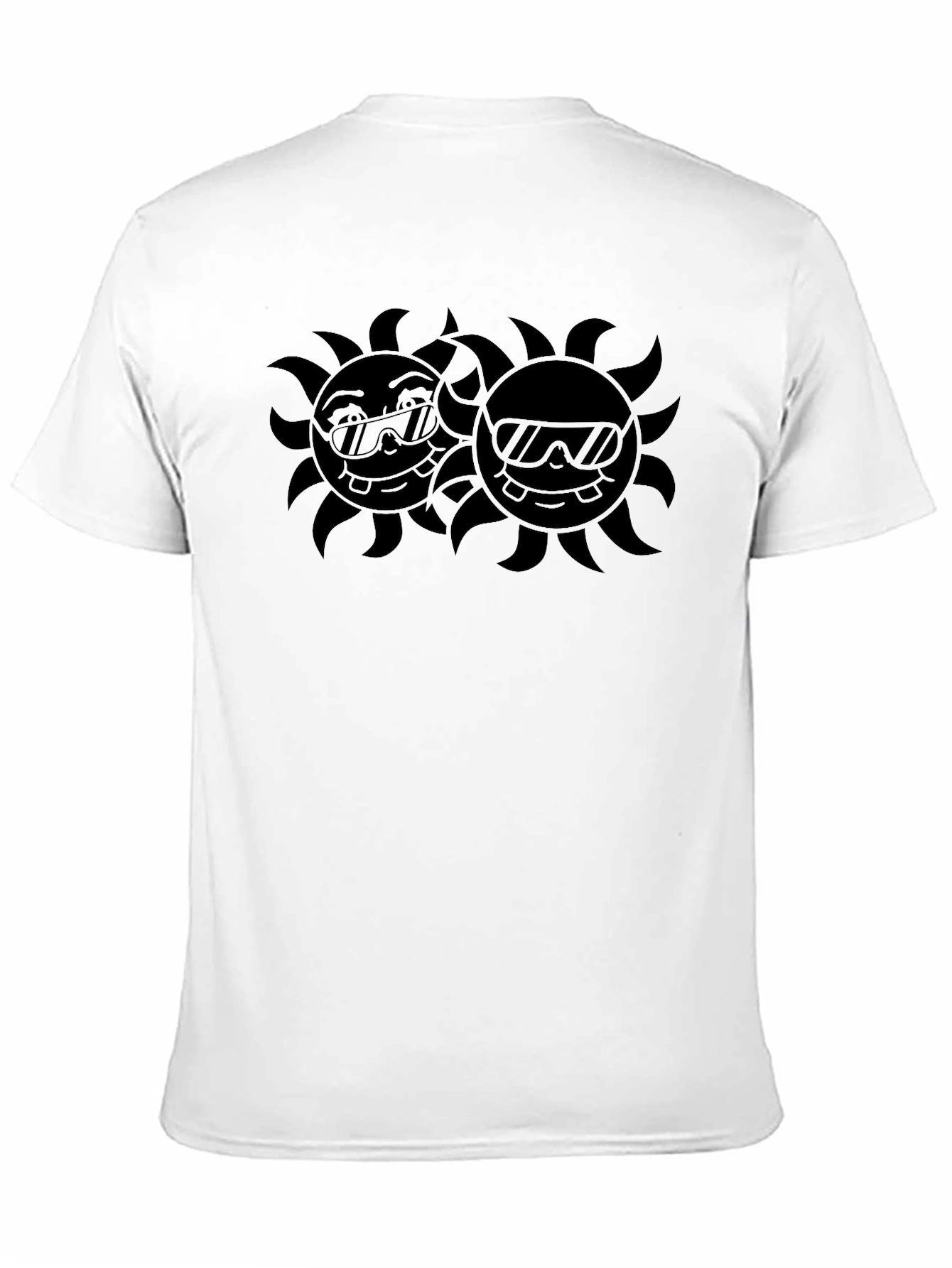 Cool Sun Graphic Tee - Black Cotton Blend