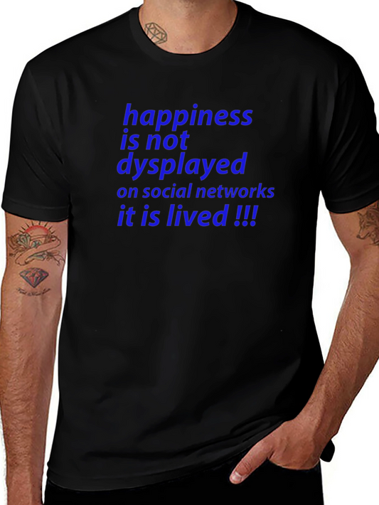 Happiness Lived T-Shirt - Inspiring Graphic Tee