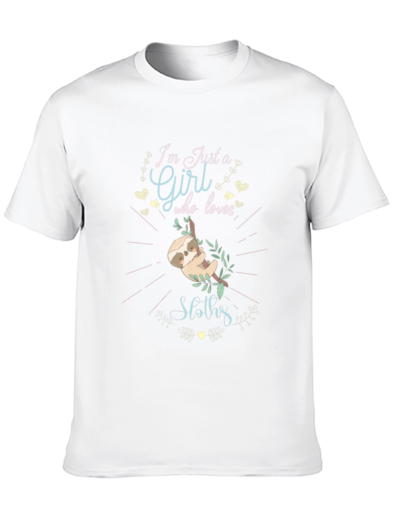 Im Just a Girl Who Loves Sloths T-Shirt