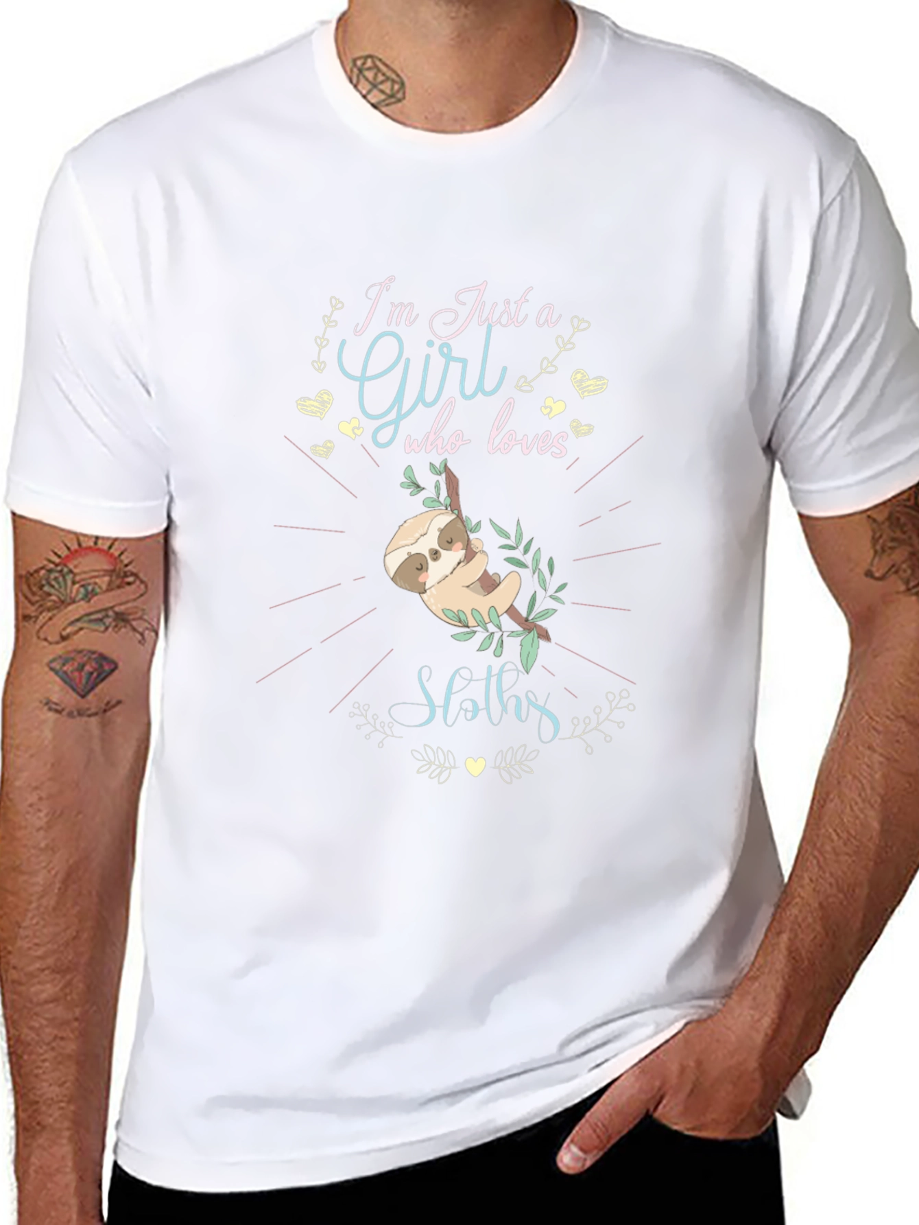 Im Just a Girl Who Loves Sloths T-Shirt