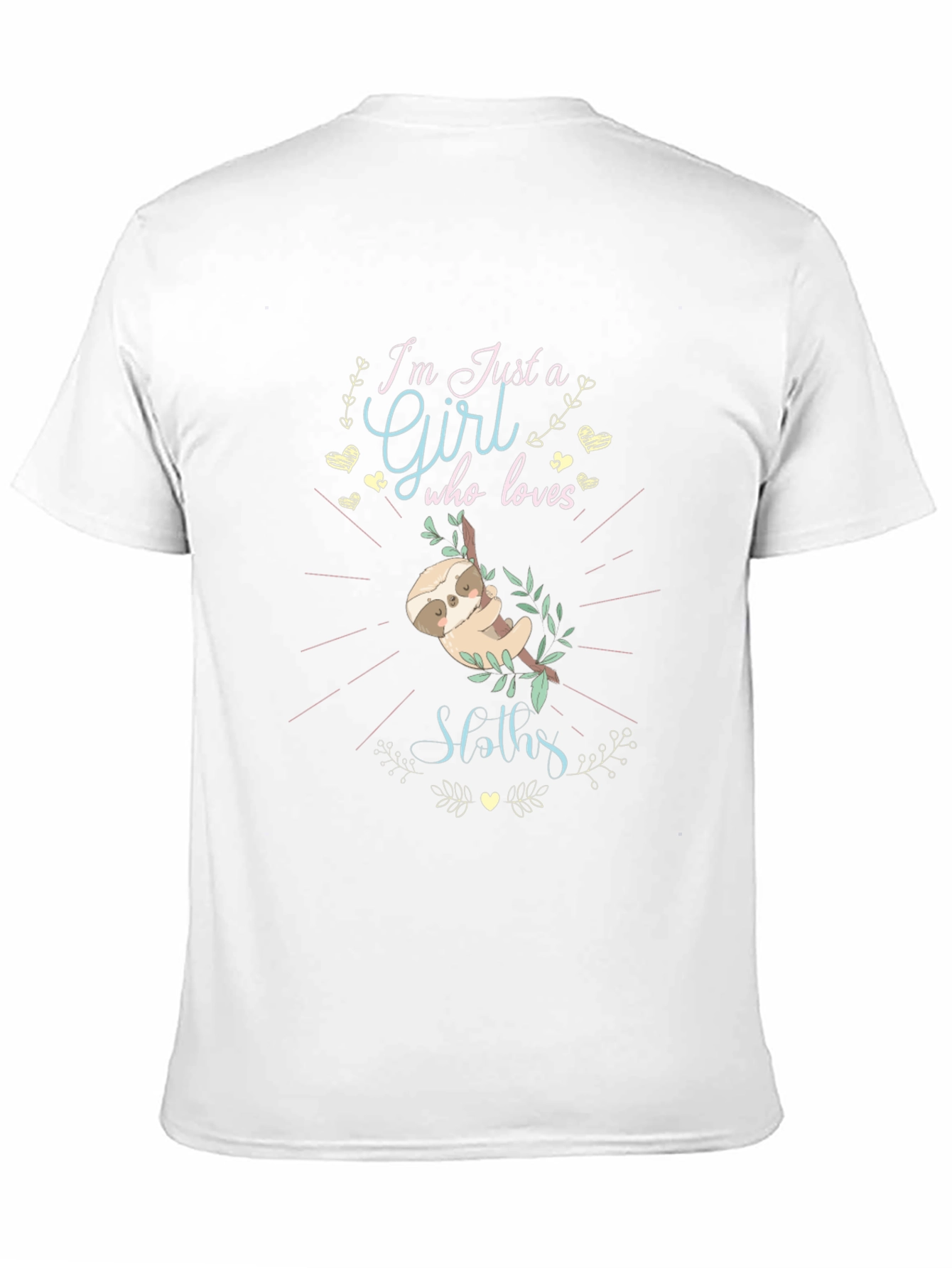 Im Just a Girl Who Loves Sloths T-Shirt