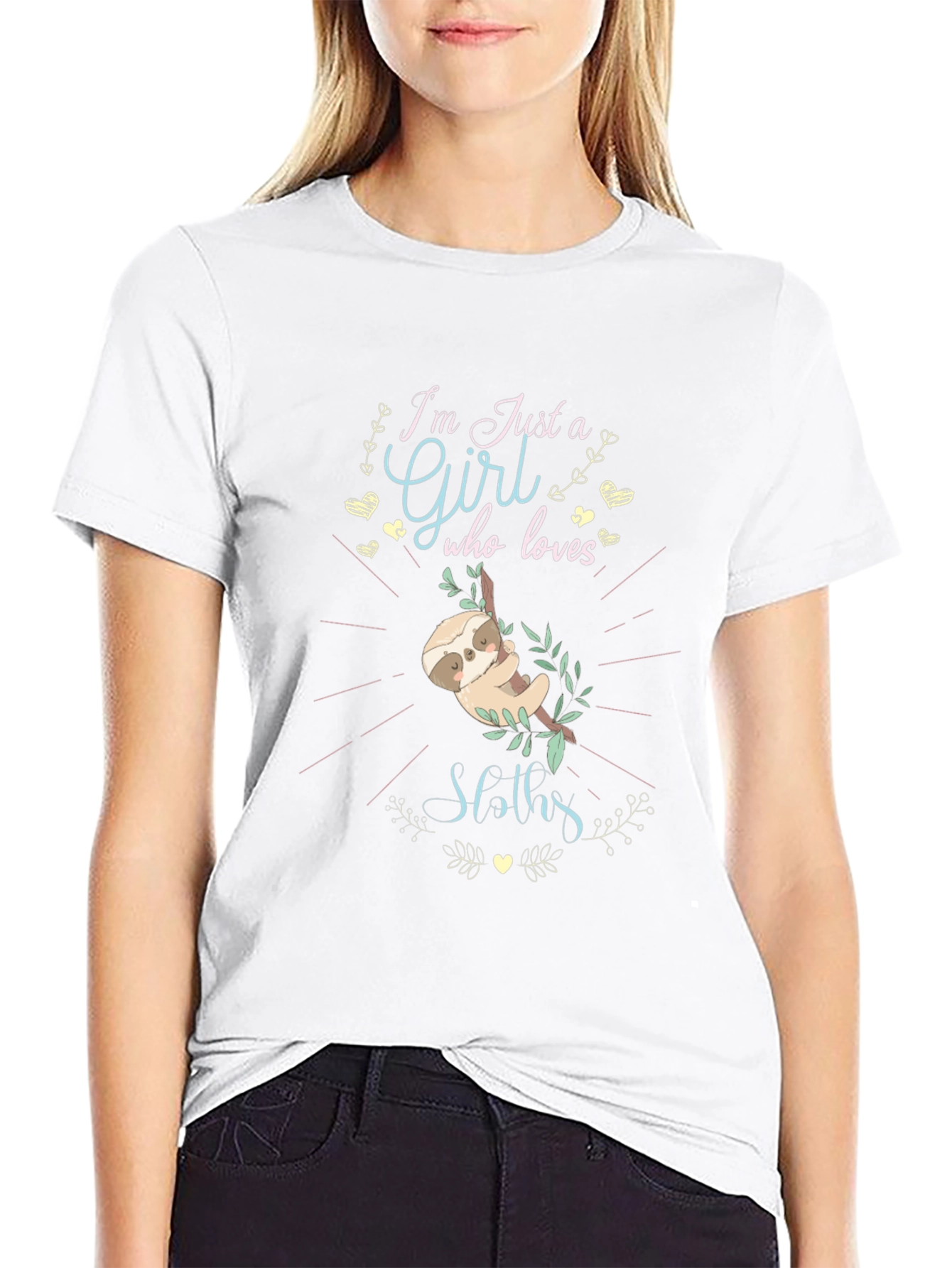 Im Just a Girl Who Loves Sloths T-Shirt