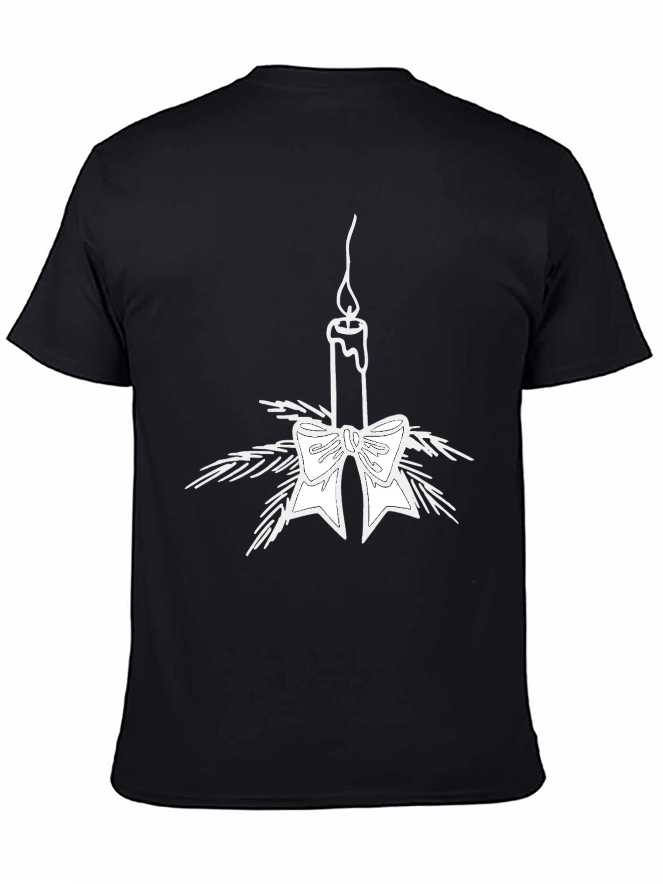Holiday Candle T-Shirt - Festive Graphic Tee